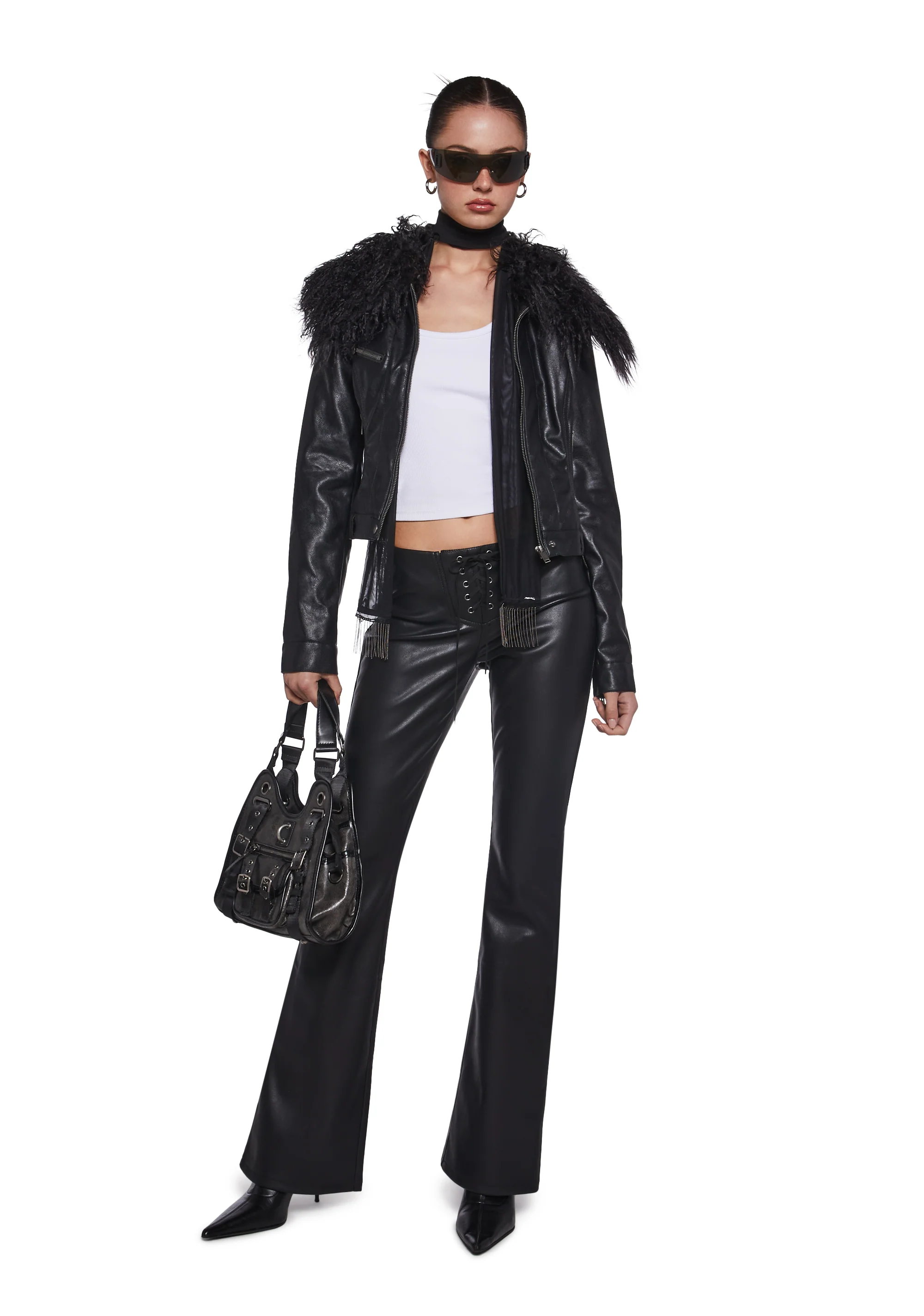 Caught Stealing Lace Up Pants - Image 2