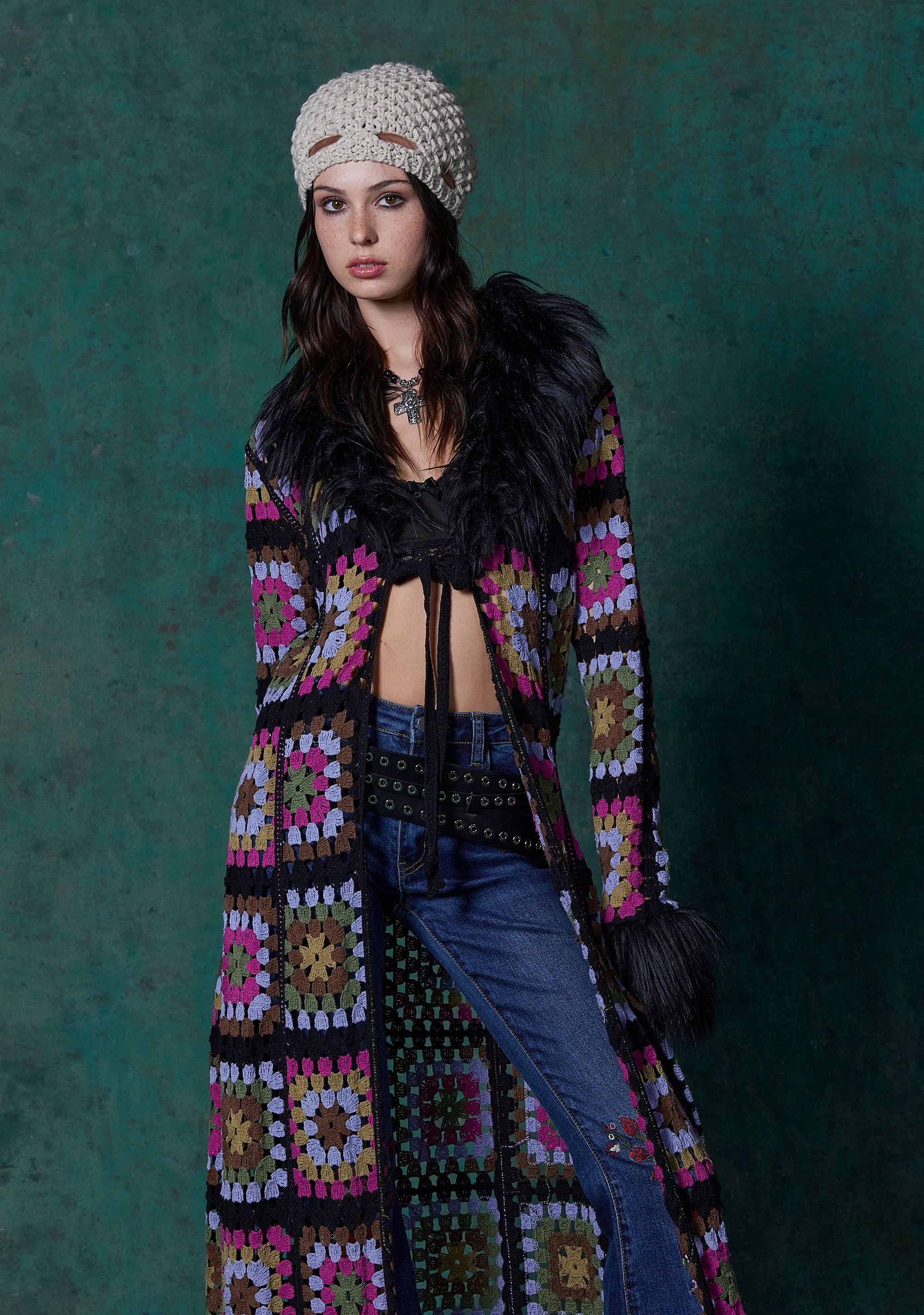 Lady Leisure Crochet Long Cardigan - Image 7