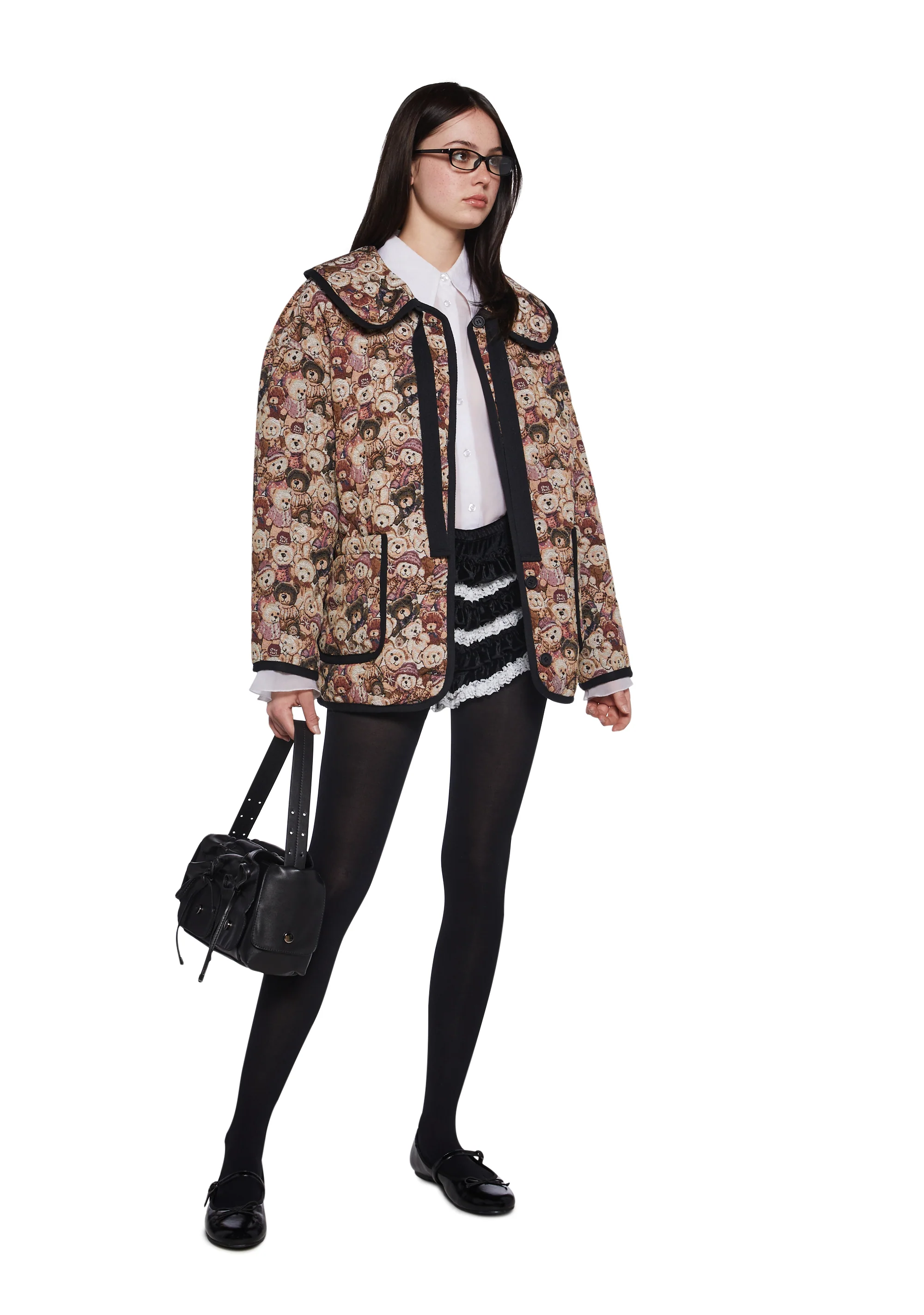Lady Love Convertible Collared Coat - Teddy Bear - Image 2