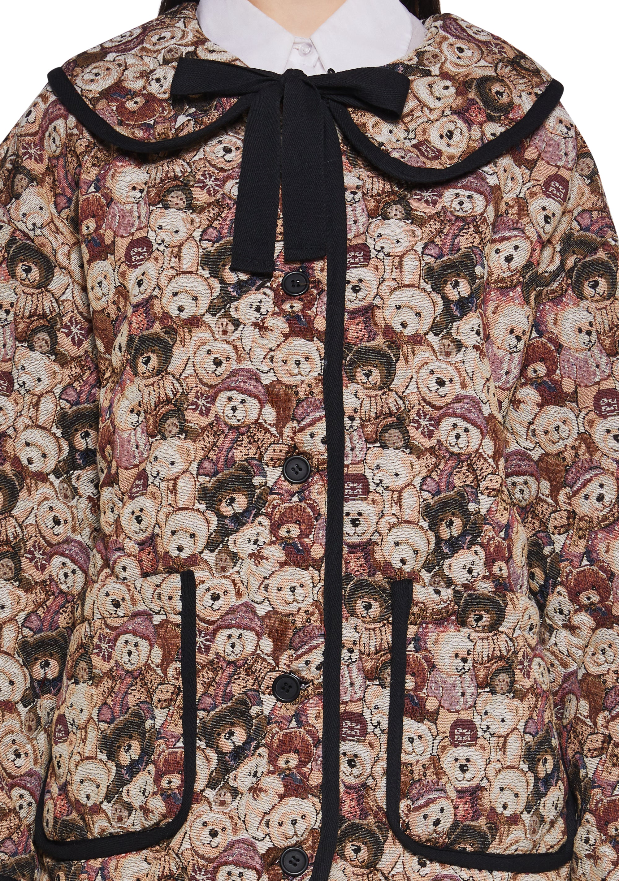 Lady Love Convertible Collared Coat - Teddy Bear - Image 6
