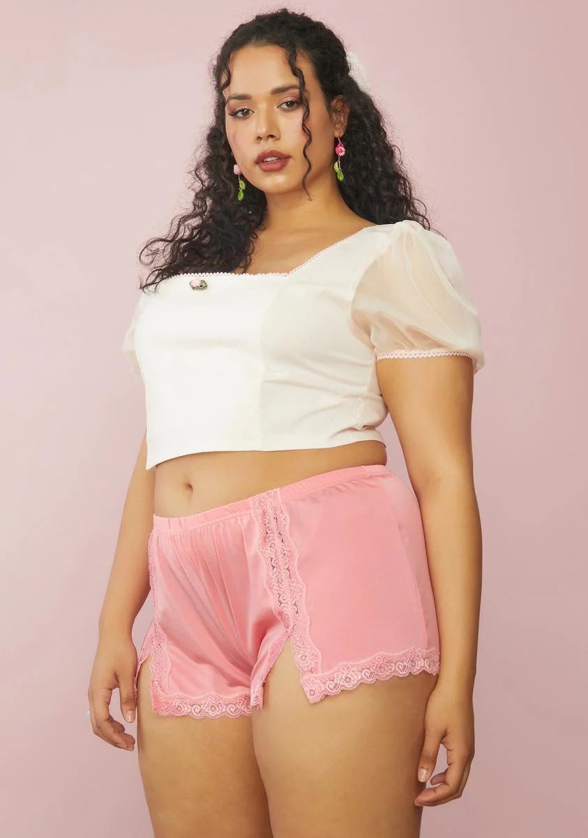 Lady Love In The Willows Satin Shorts - Image 2