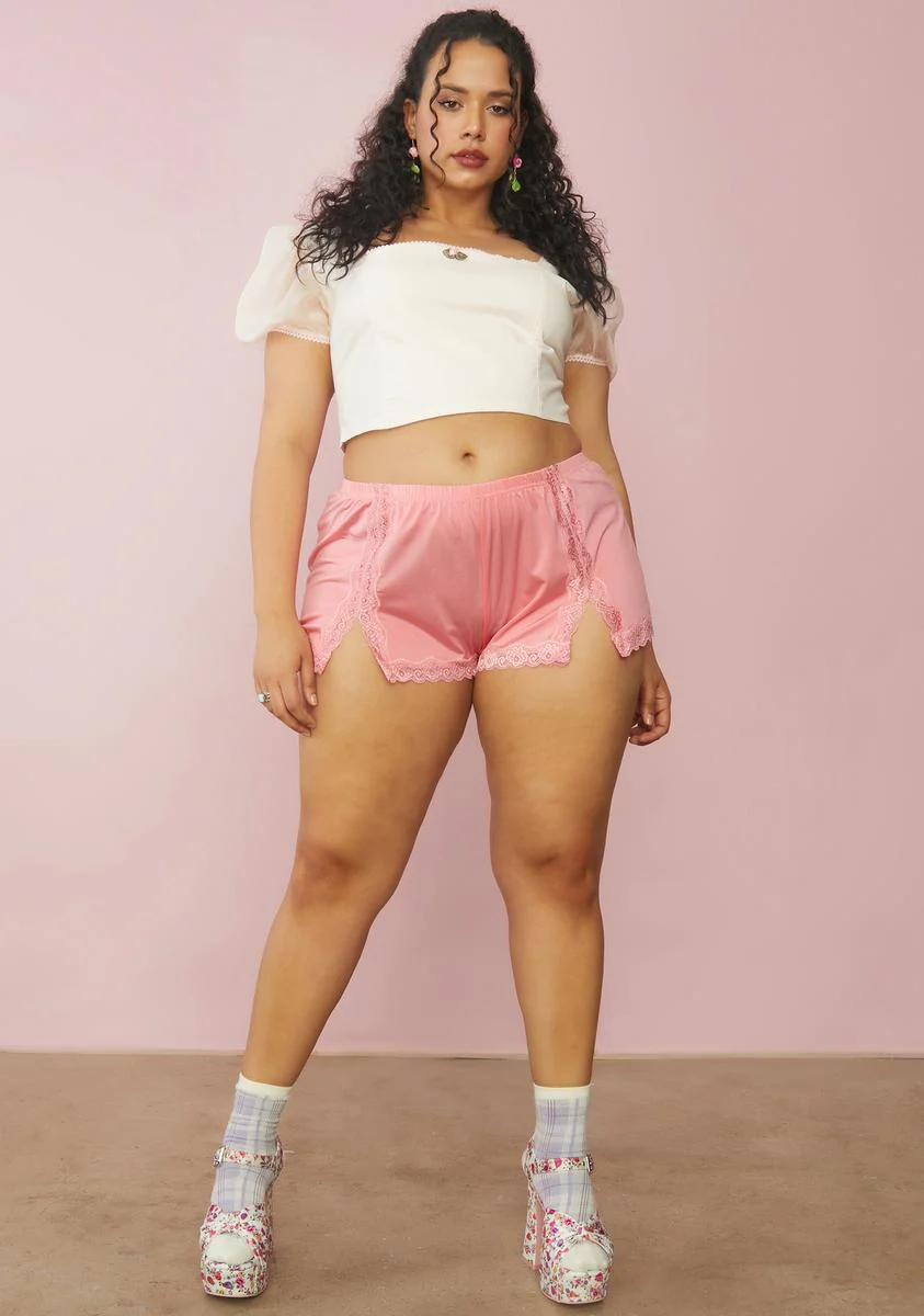 Lady Love In The Willows Satin Shorts - Image 3
