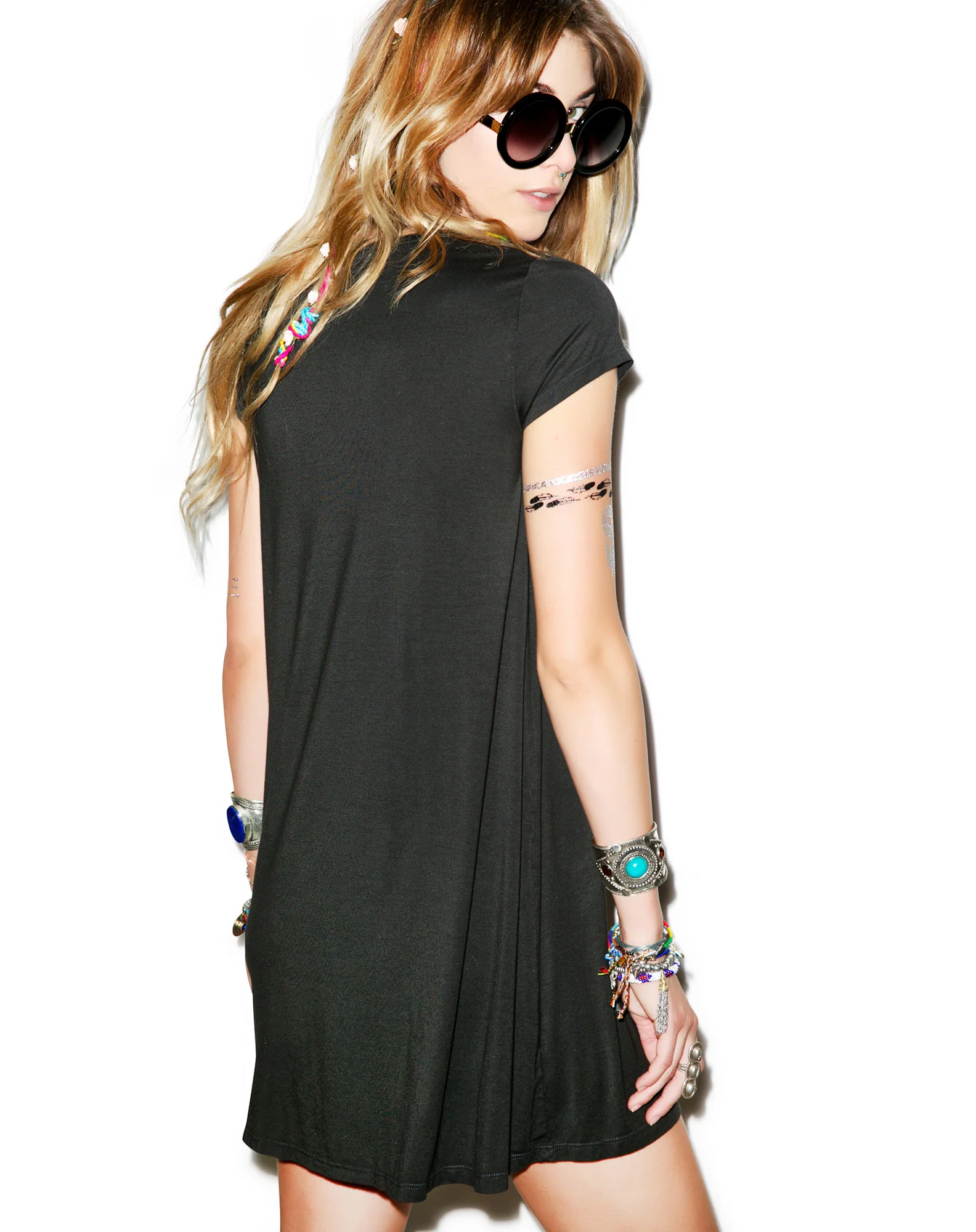 Lana Flag Hand Mini T-Shirt Dress - Image 4