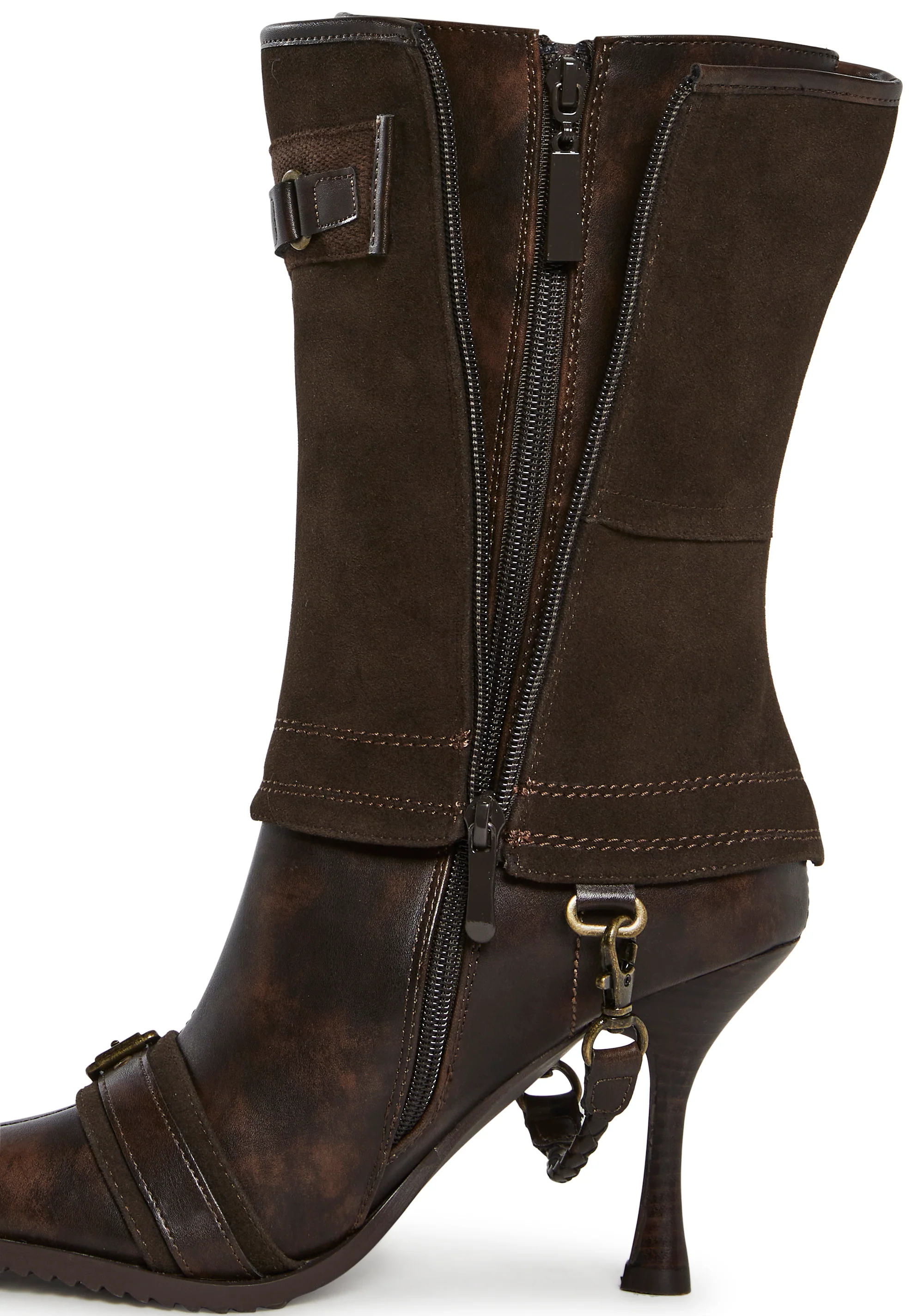Ego Two Piece Heeled Boots - Image 2