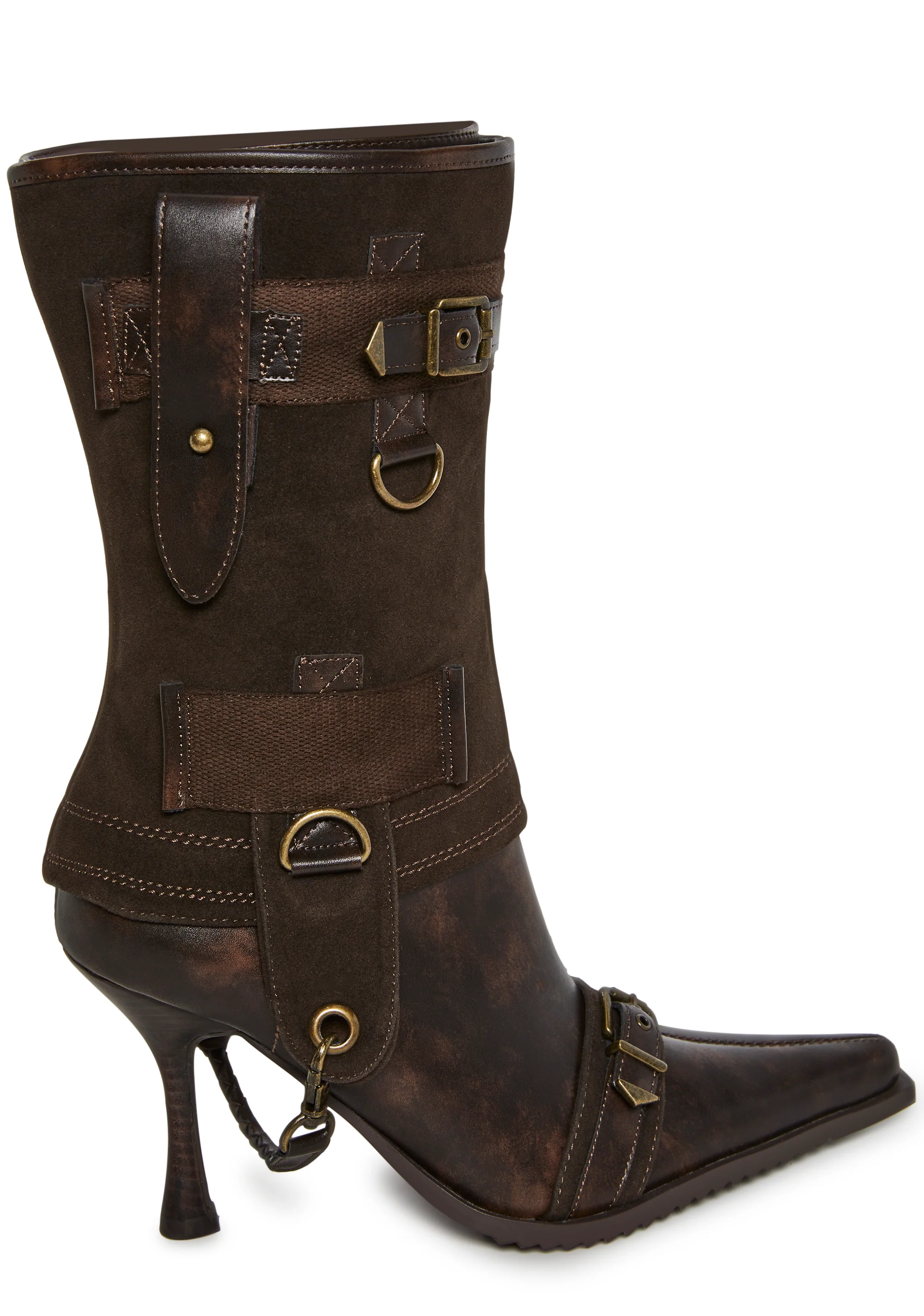 Ego Two Piece Heeled Boots - Image 5