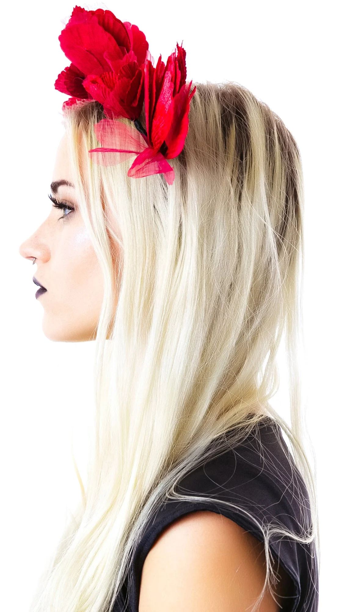 Lana Velvet Noir Crown - Red - Image 3
