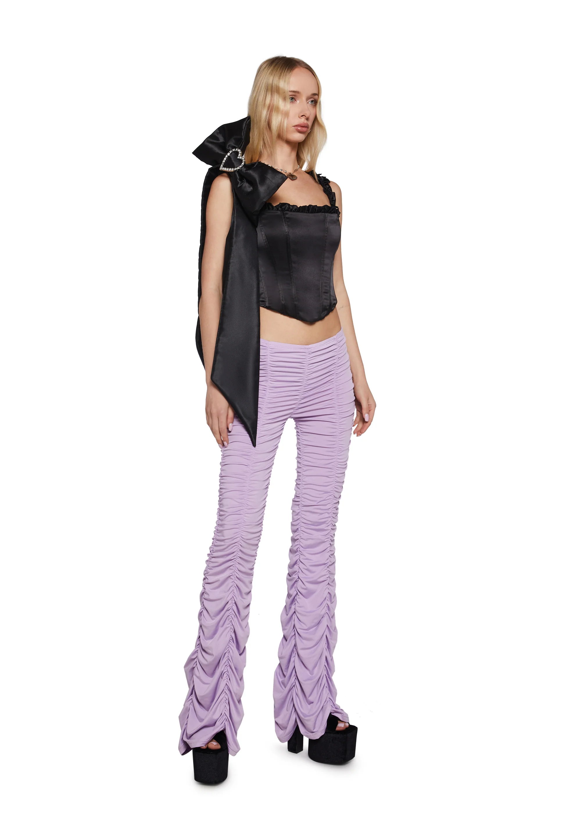 Lasso Babe Flare Pants - Lavender - Image 2