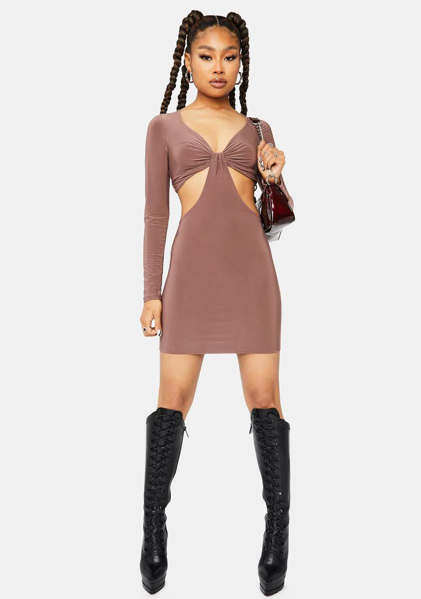 Last Chance Front Twist Cutout Dress - Image 3
