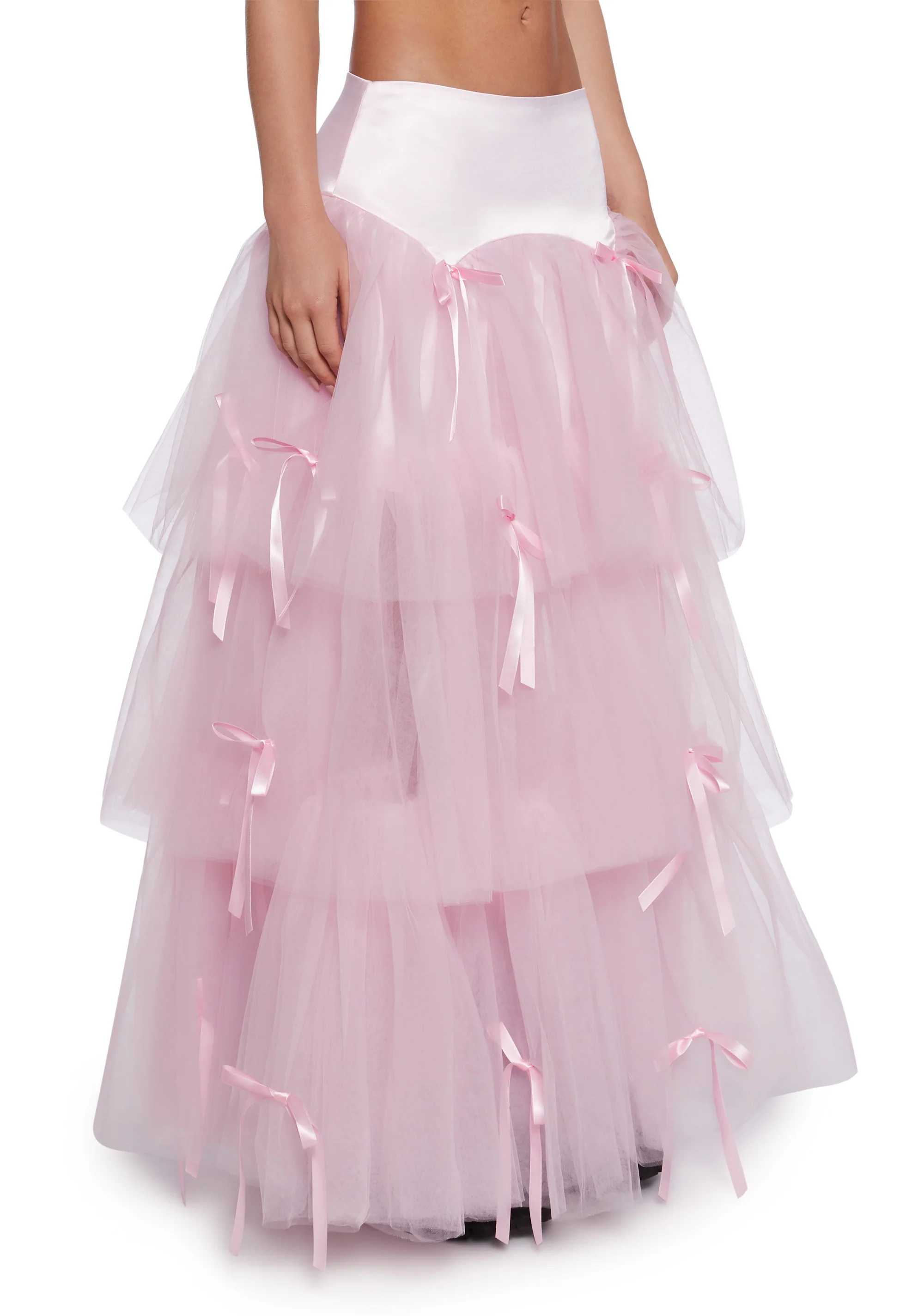Late To The Ball Tulle Maxi Skirt - Image 4