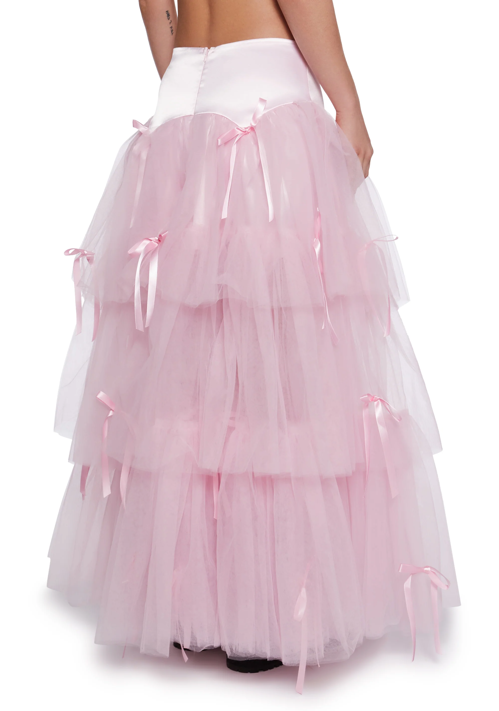 Late To The Ball Tulle Maxi Skirt - Image 5