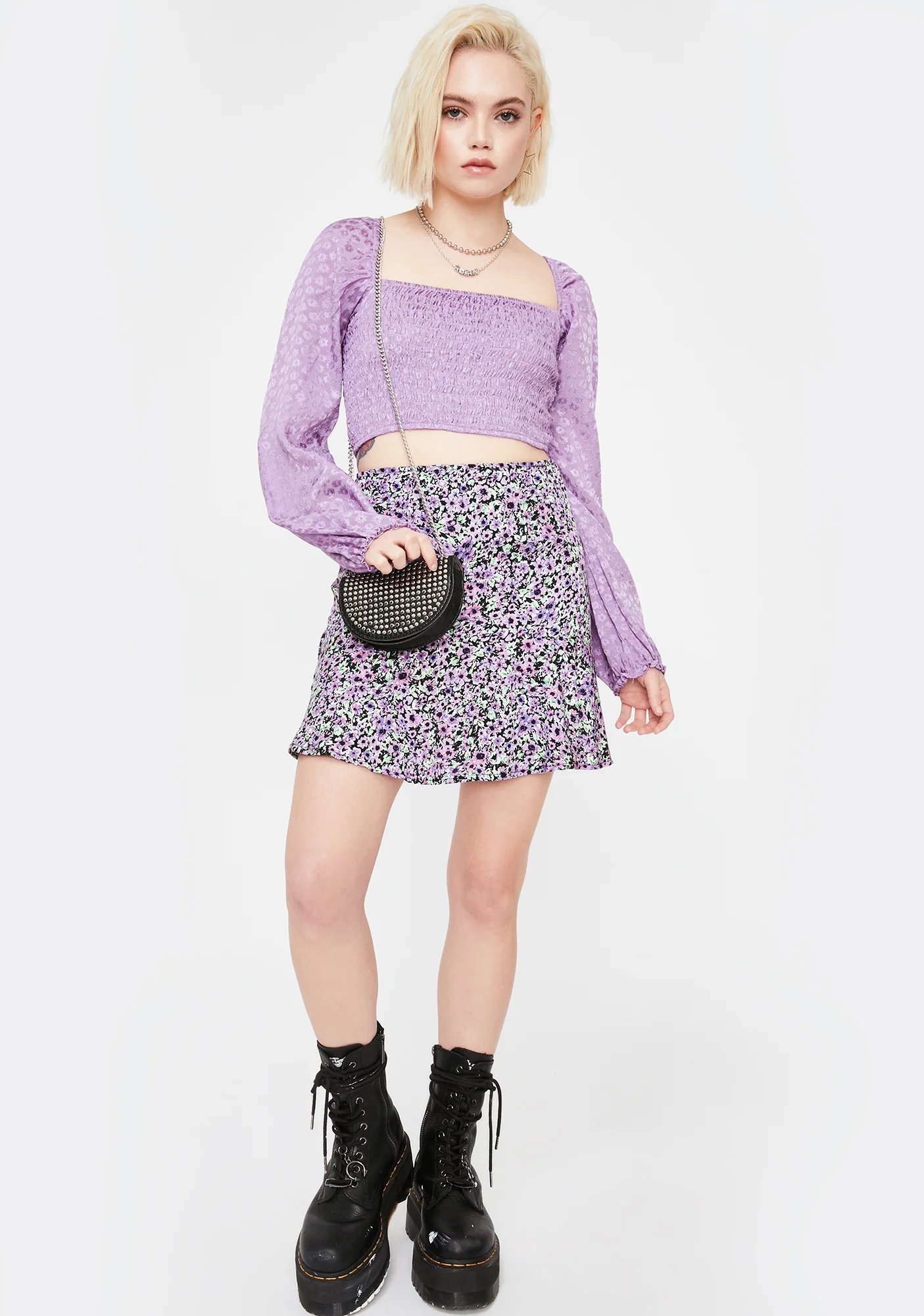 Lavender Elina Crop Top - Image 3