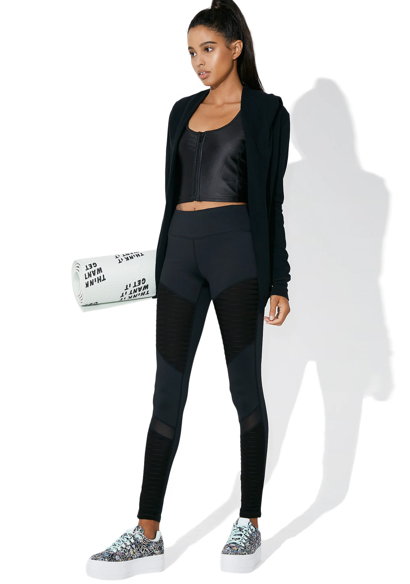 Leader of Tha Pack Paneled Leggings - Image 4