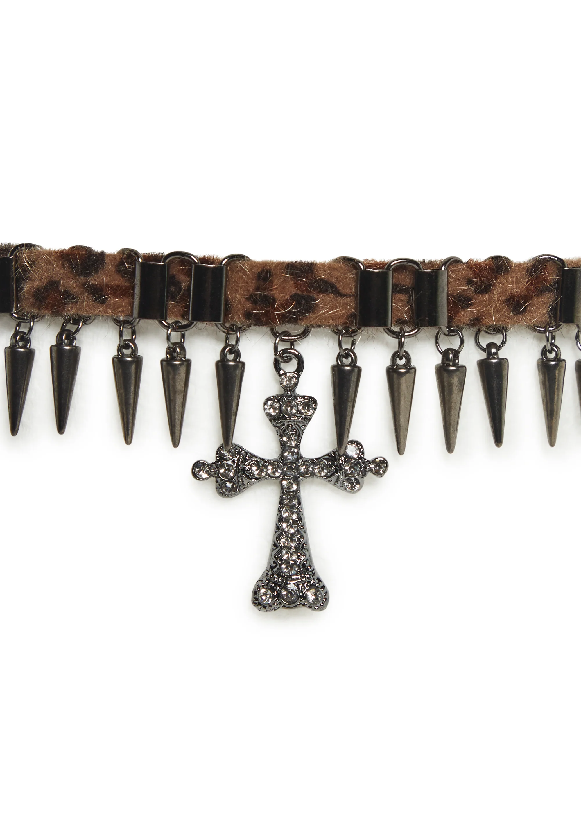 Leopard Cross Necklace - Image 2