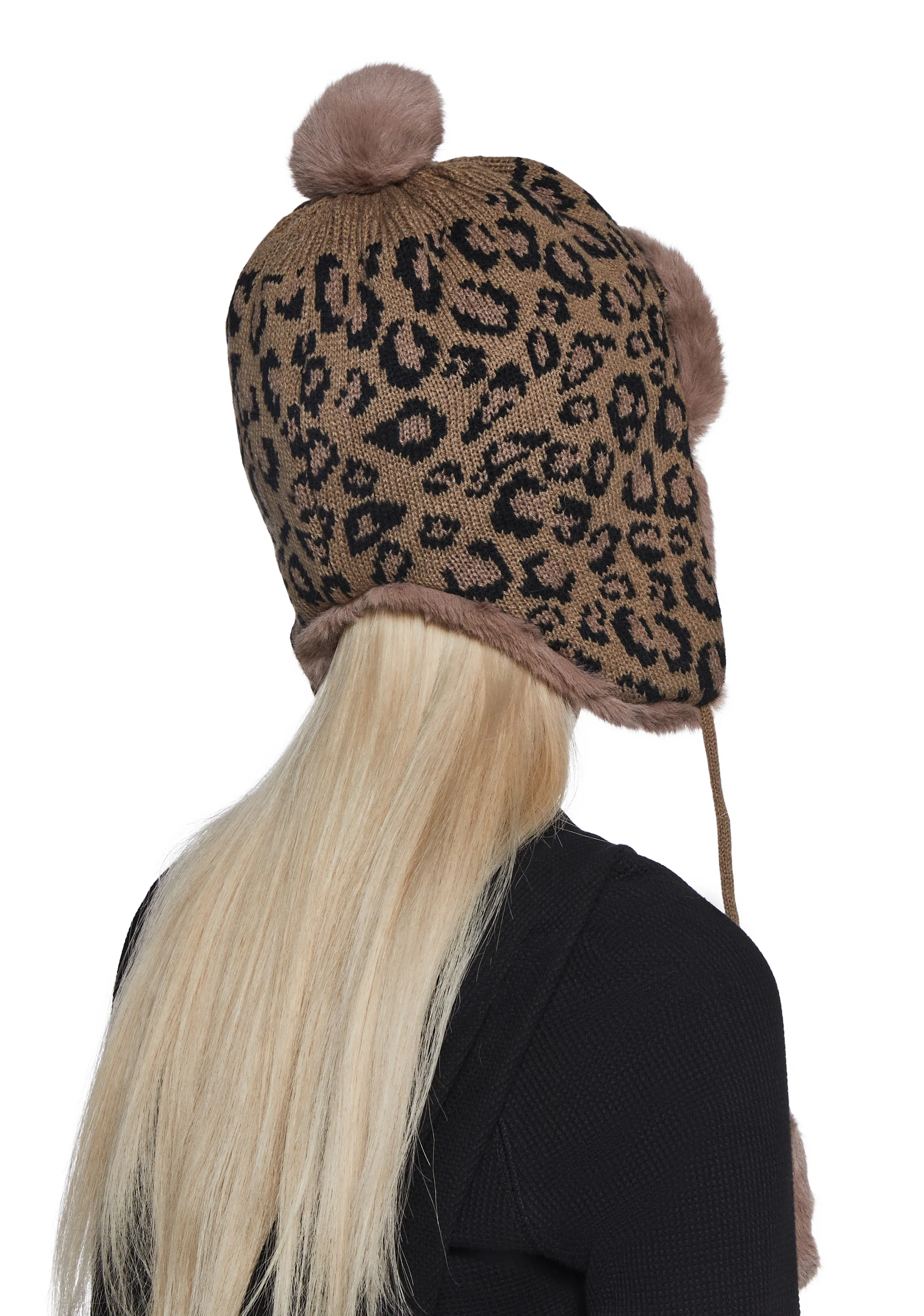 Leopard Trapper Hat - Image 3