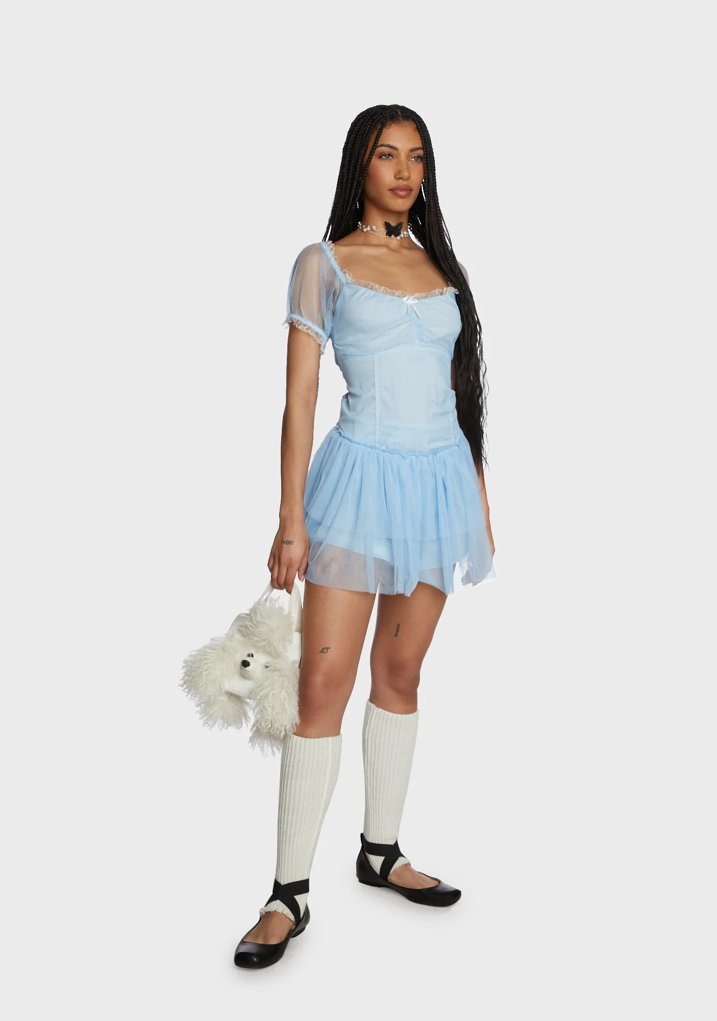 Leaps N' Bounds Mini Dress - Blue - Image 2