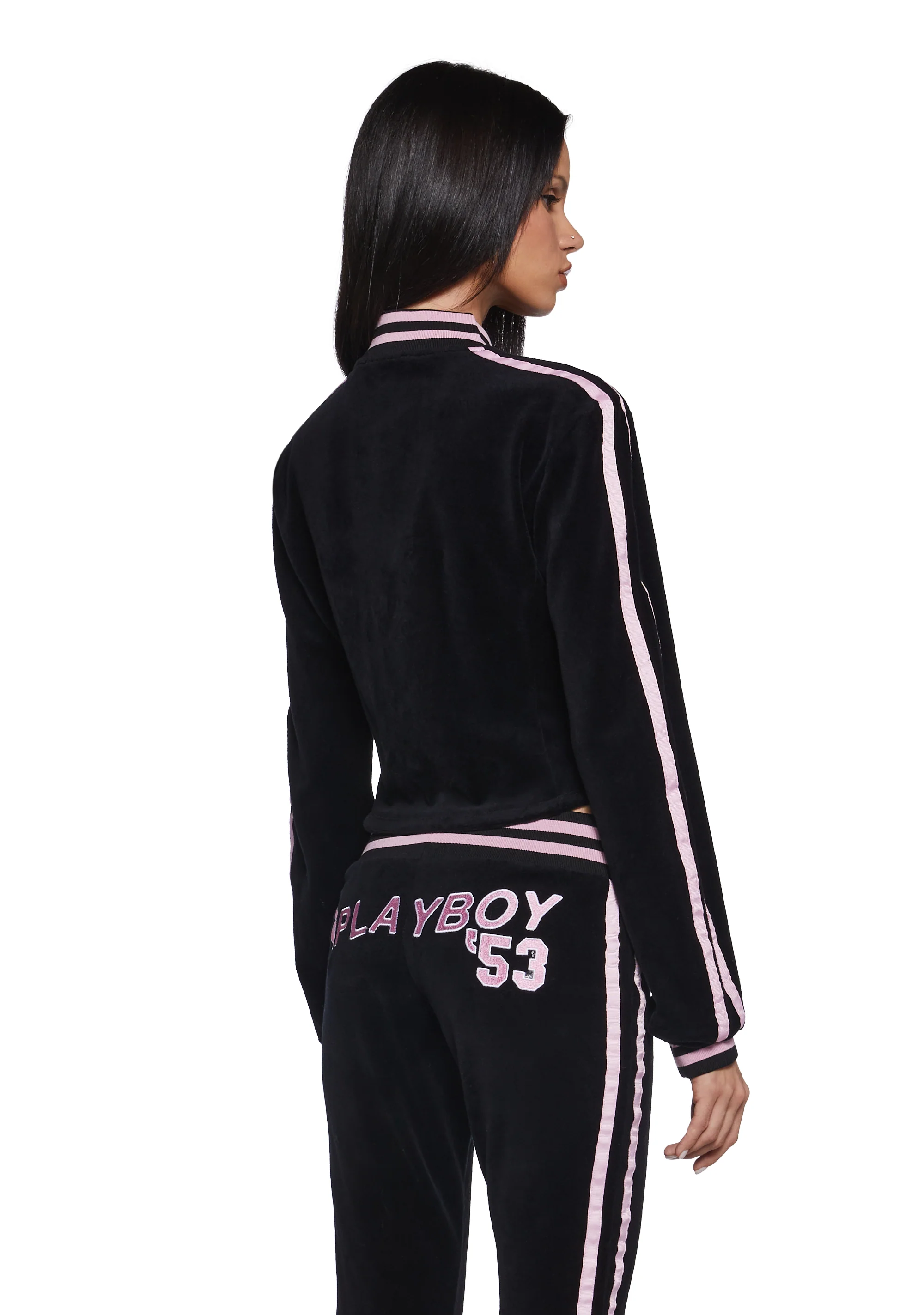 Leisurely Yours Velour Track Jacket - Image 4