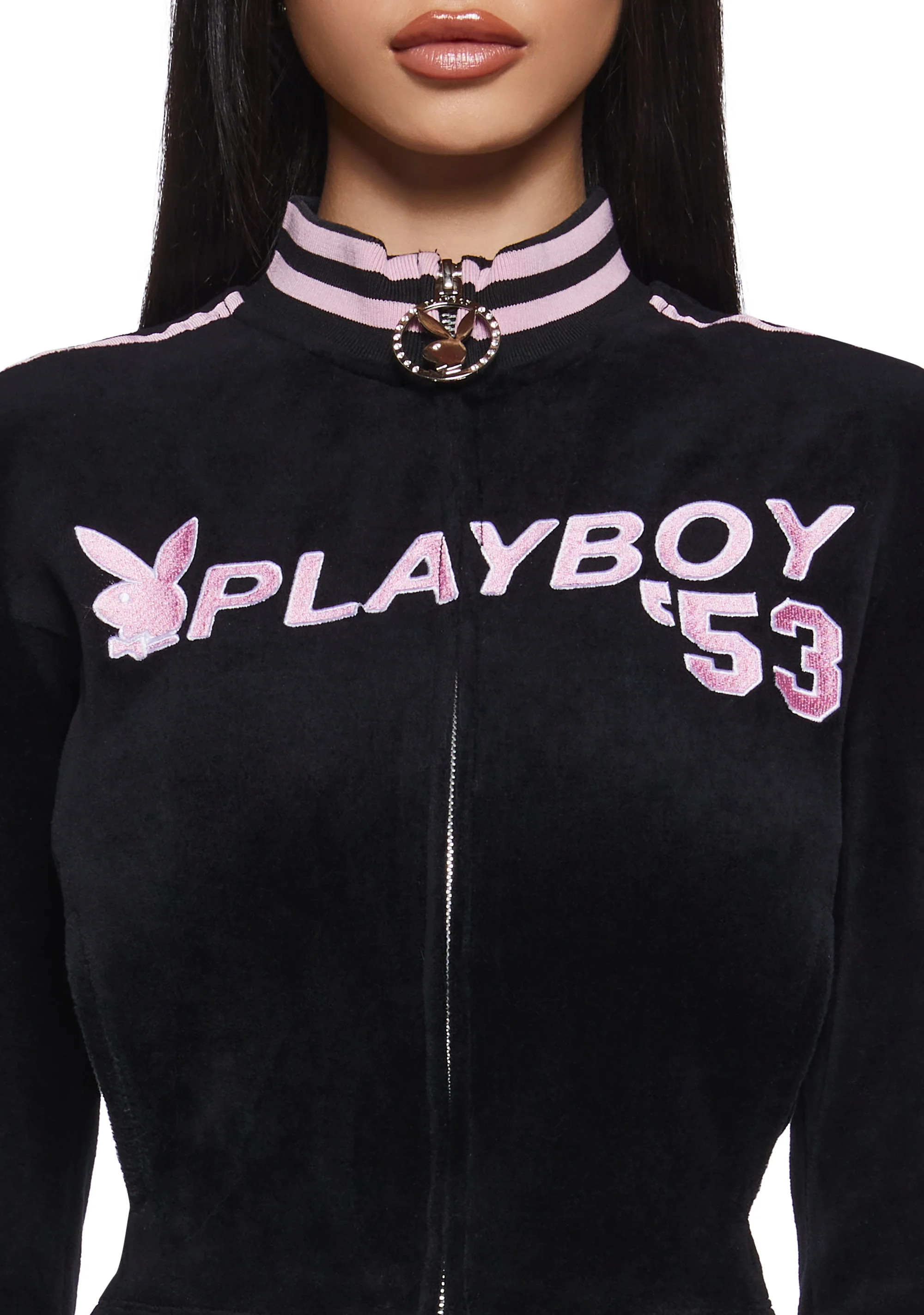 Leisurely Yours Velour Track Jacket - Image 5