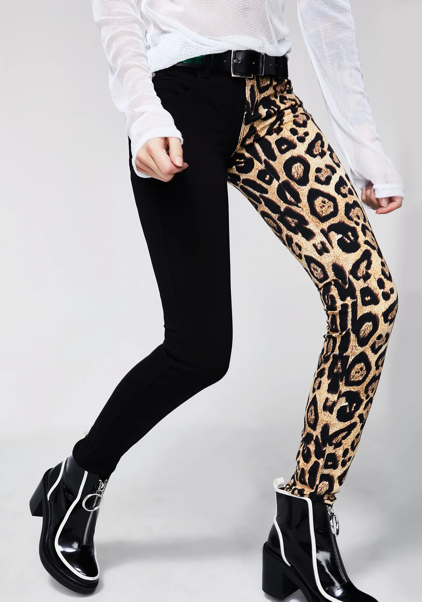 Leopard Split Leg Pants - Image 3