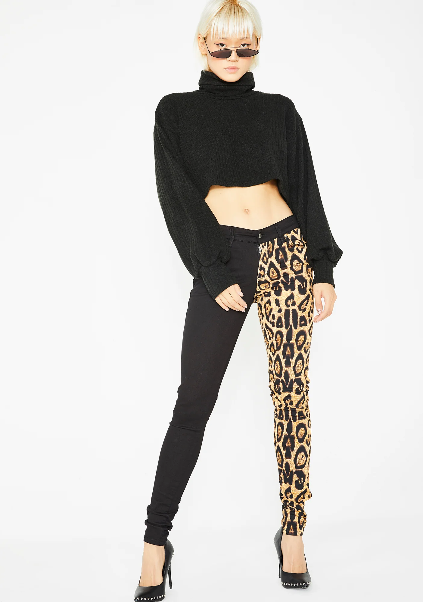 Leopard Split Leg Pants - Image 4
