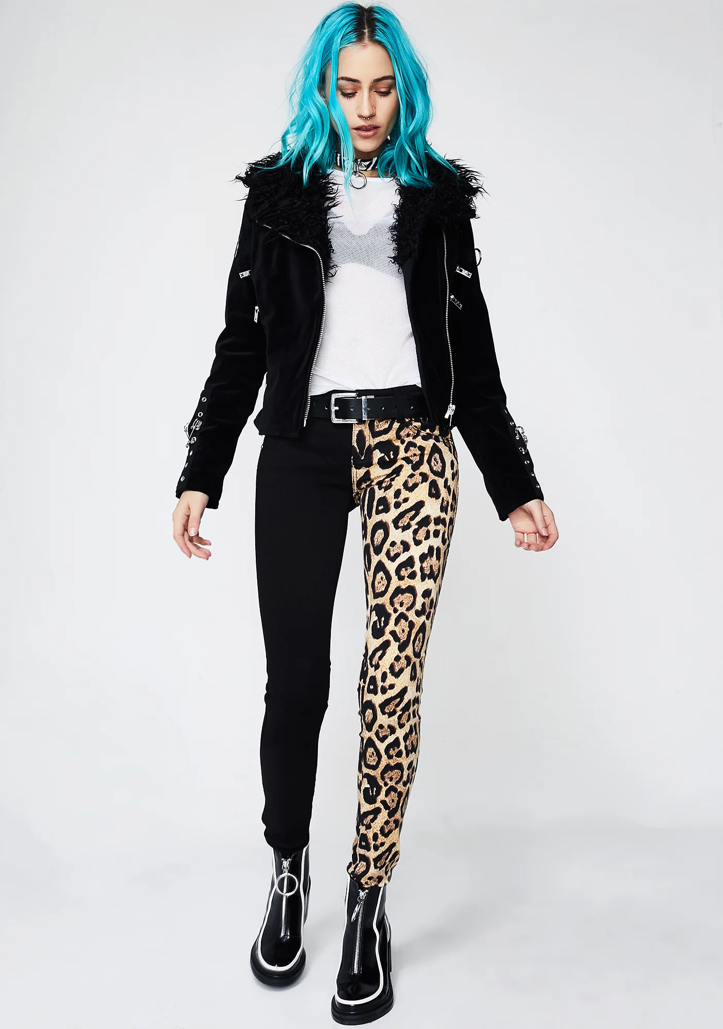 Leopard Split Leg Pants - Image 5