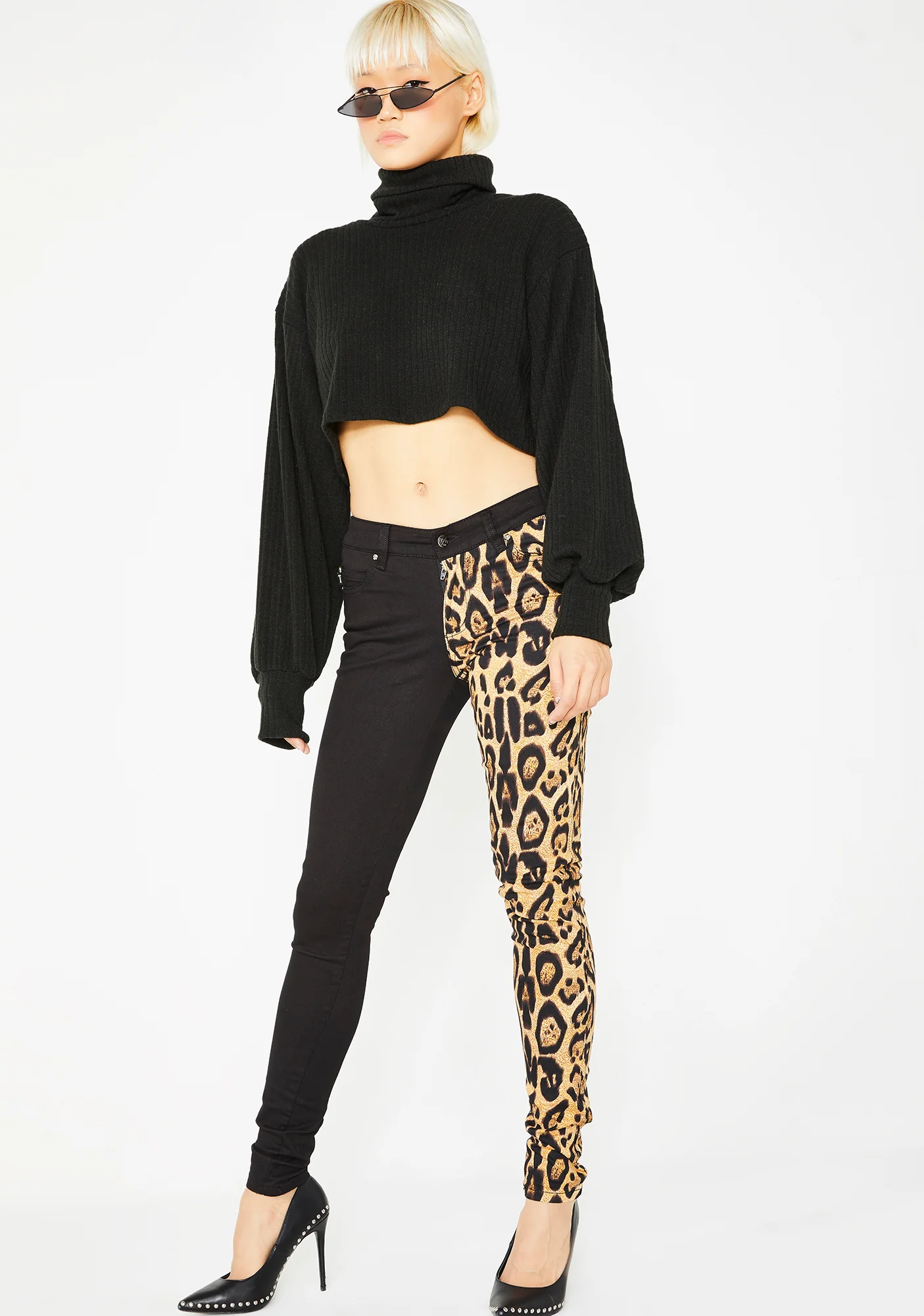 Leopard Split Leg Pants - Image 9