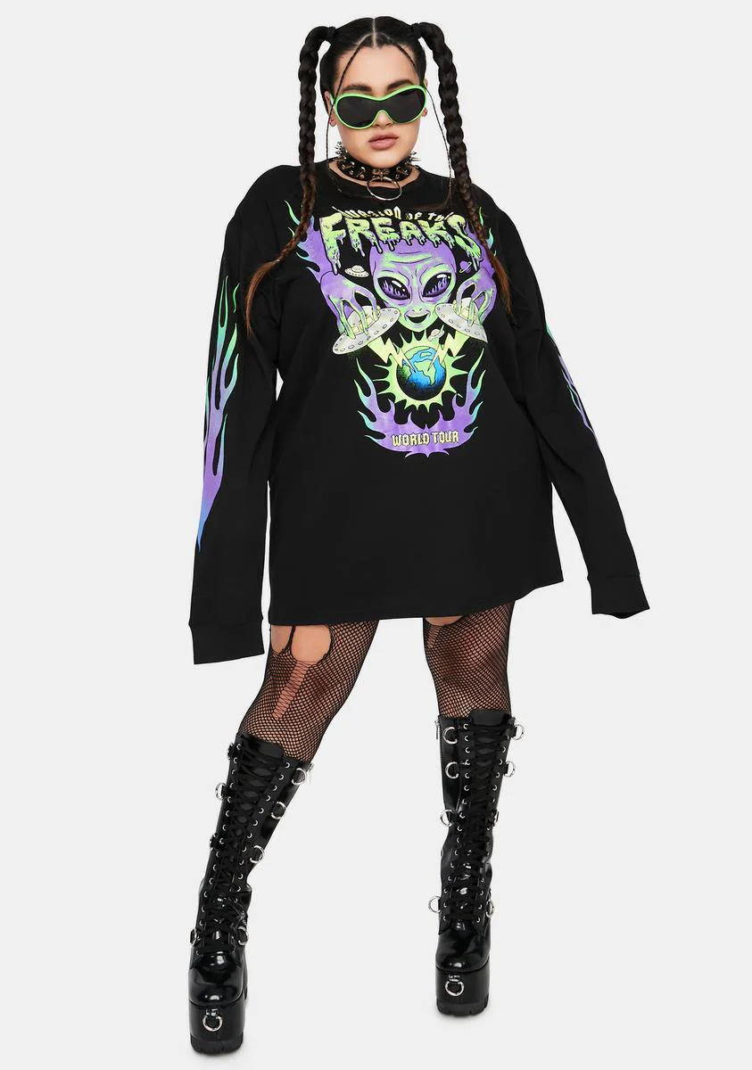 Let's Go All In Graphic Long Sleeve Tee - Image 3