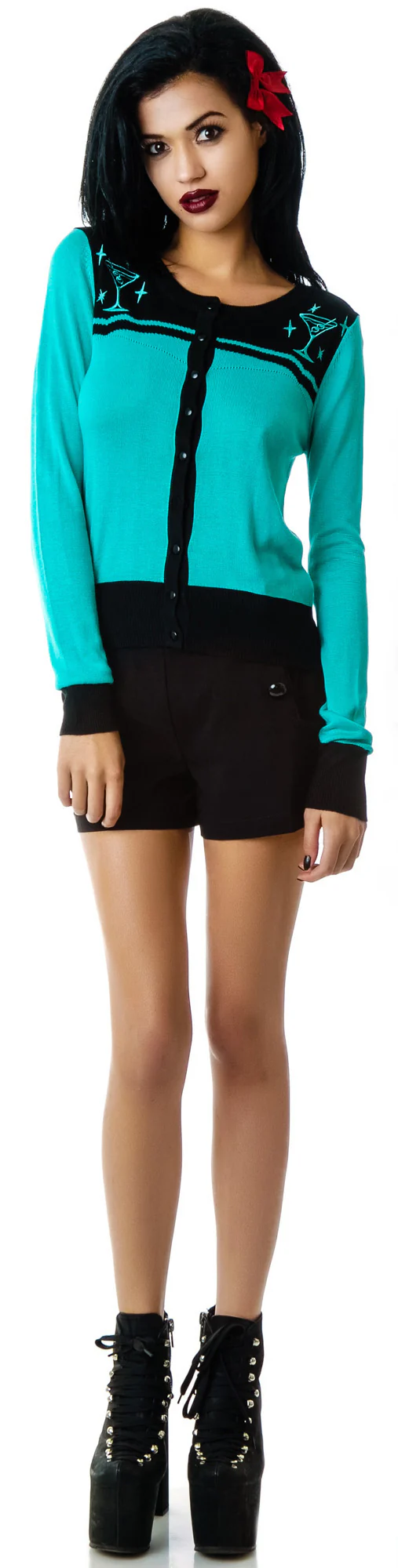 Let's Have A Dirty Martini Embroidered Cardigan - Image 5