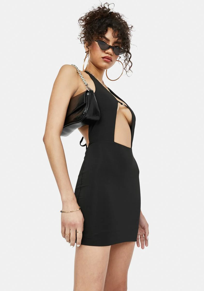Leveled Up Slinky Halter Mini Dress - Image 2