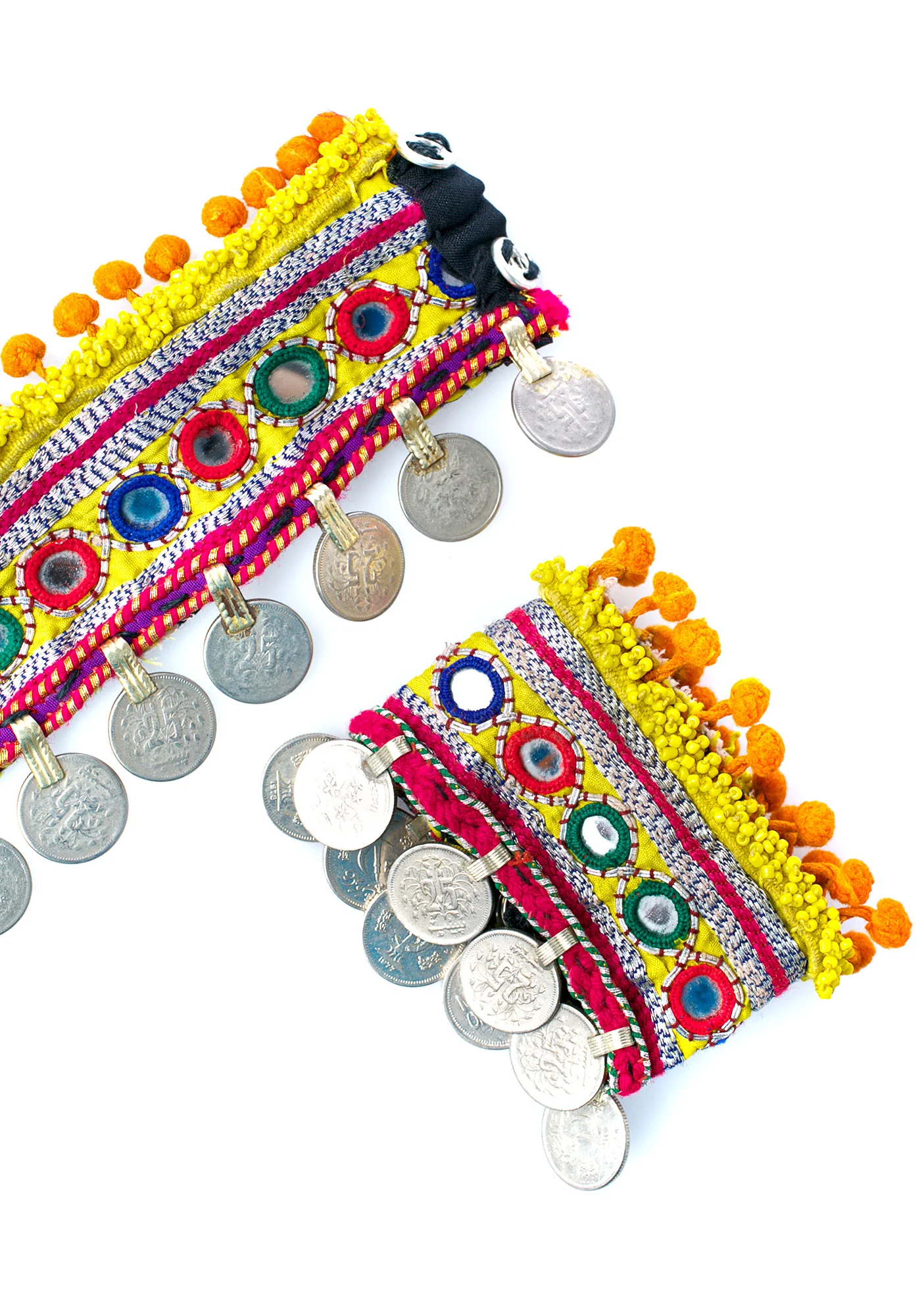 Liana Embroidered Coin Cuffs - Image 4