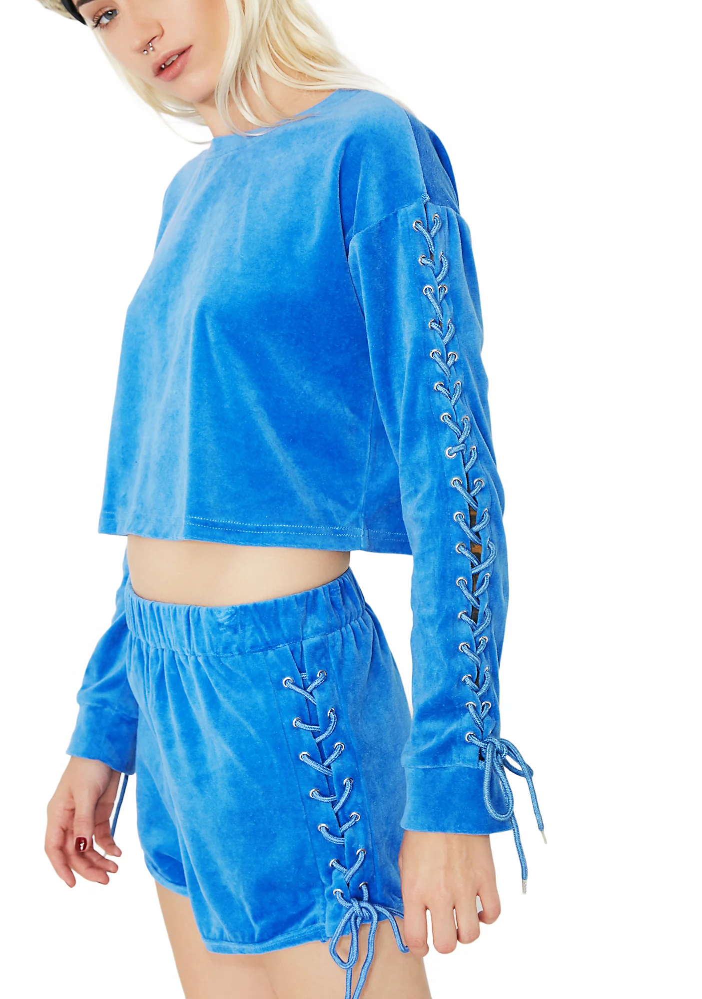 Lick Shots Lace Up Sweatshirt - Image 3