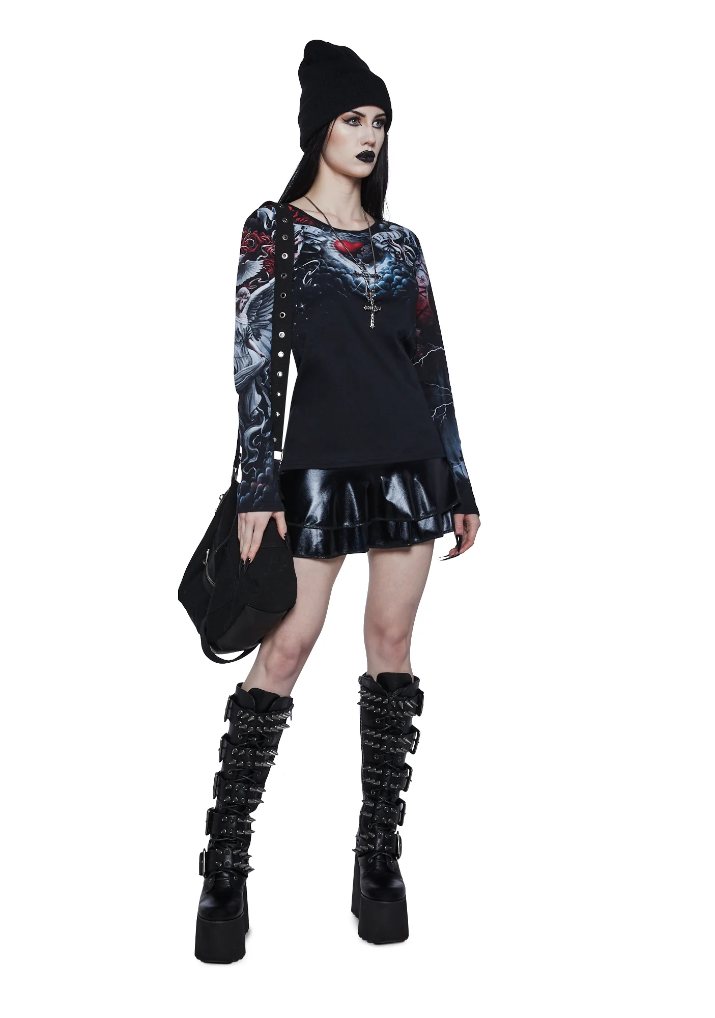 Life And Death Cross Baggy Top - Image 2