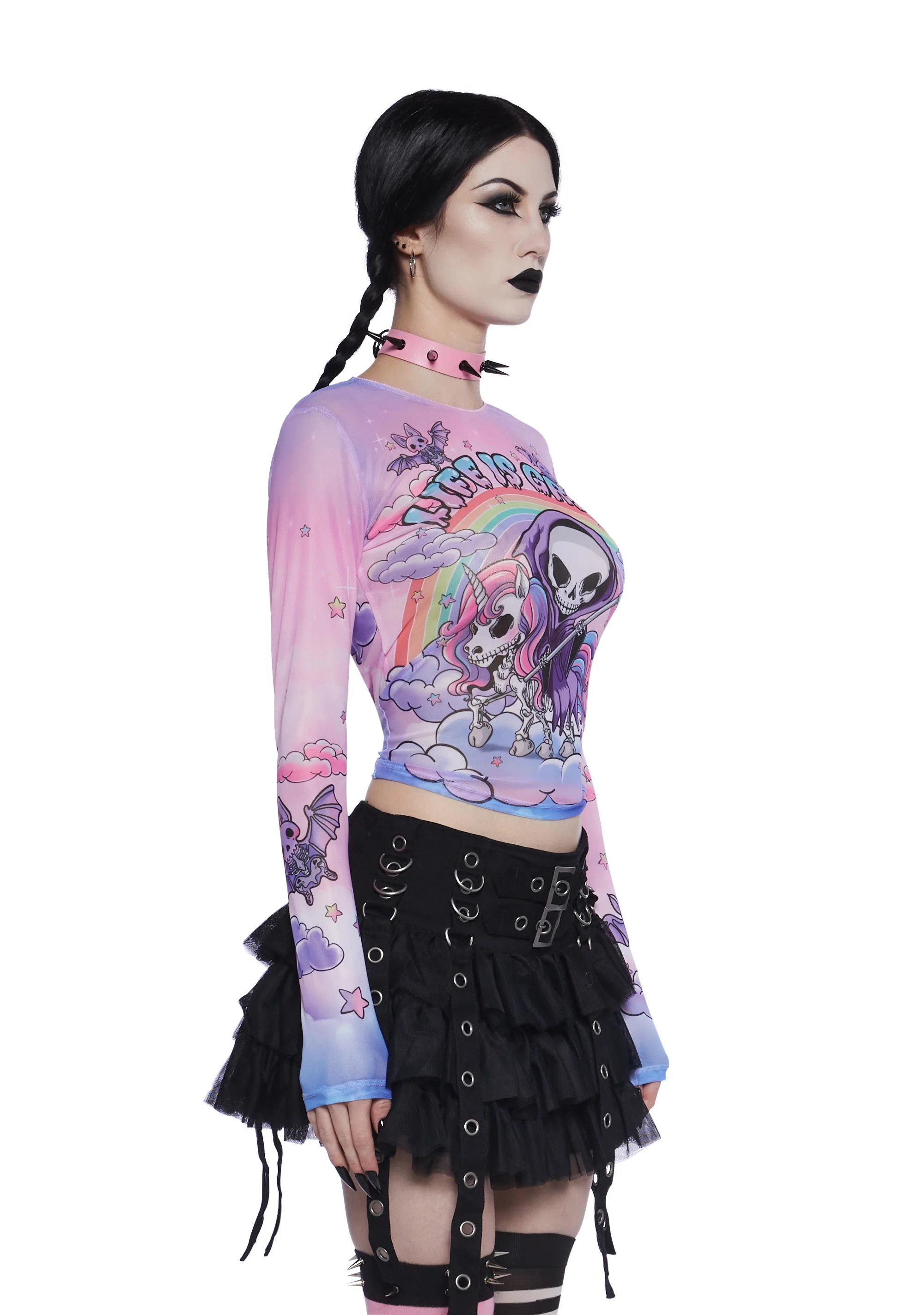 Doomed To Dazzle Long Sleeve Top - Image 3