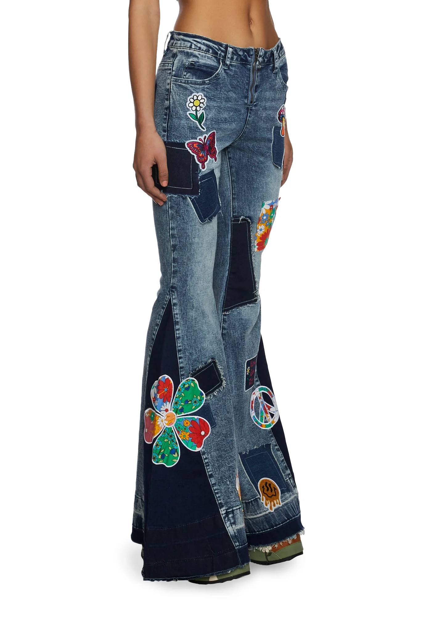 Lift Your Spirit Patchwork Flares - Image 2
