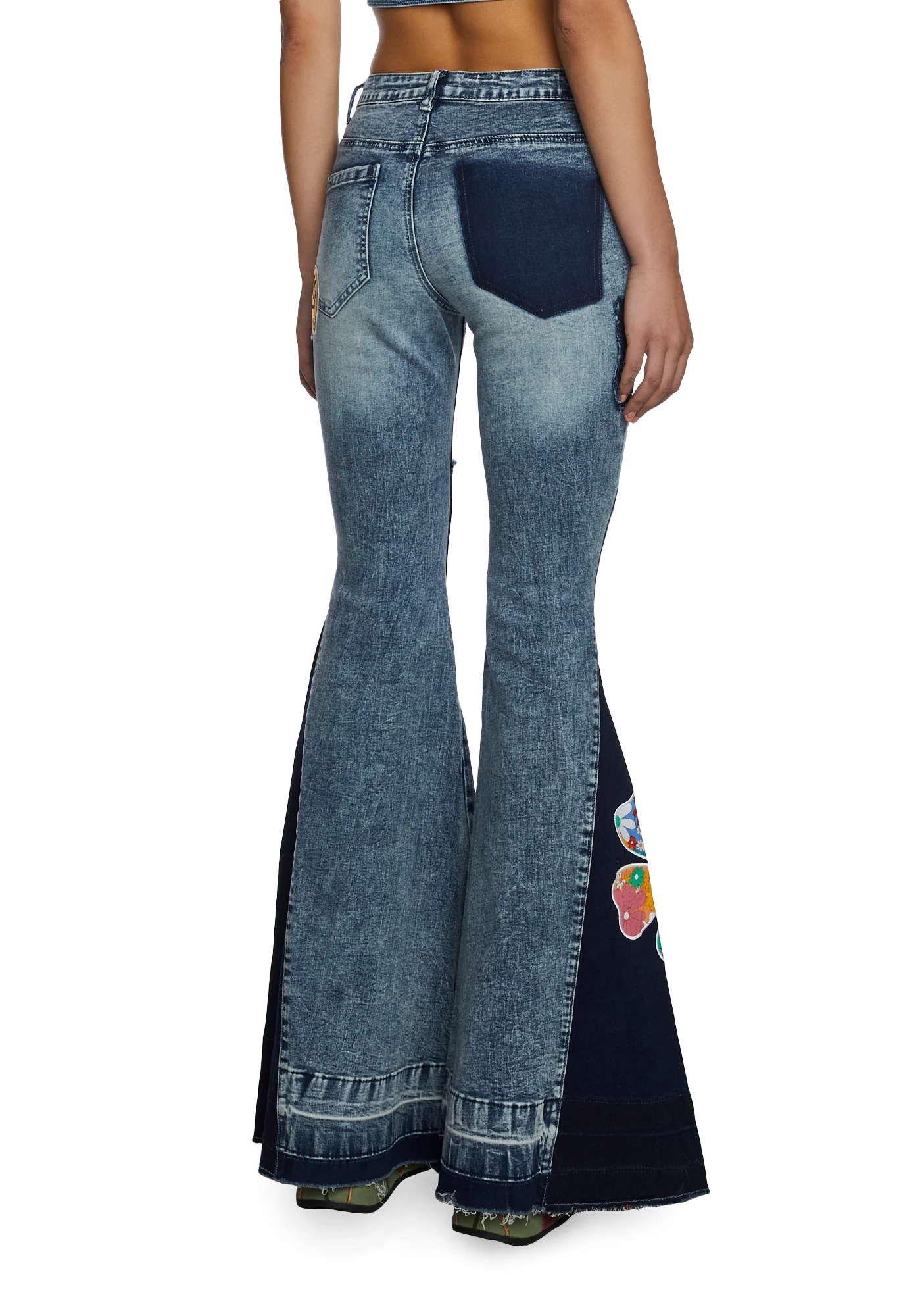 Lift Your Spirit Patchwork Flares - Image 4