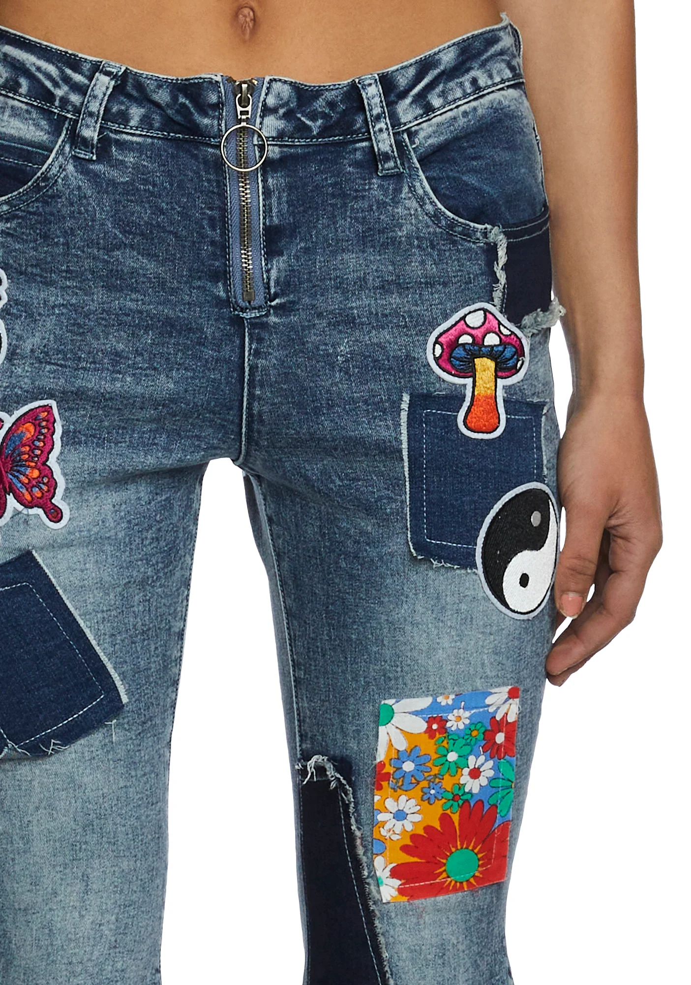 Lift Your Spirit Patchwork Flares - Image 5