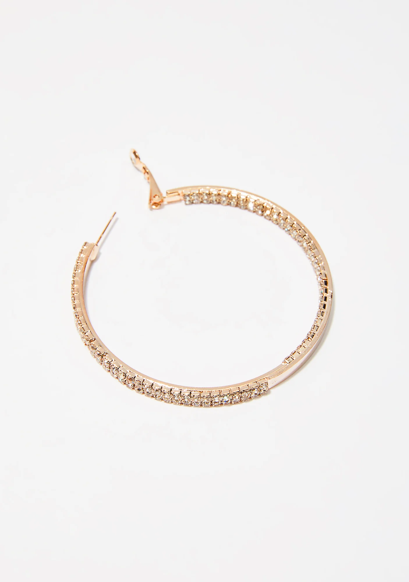 Light Flash Rhinestone Hoops - Image 3