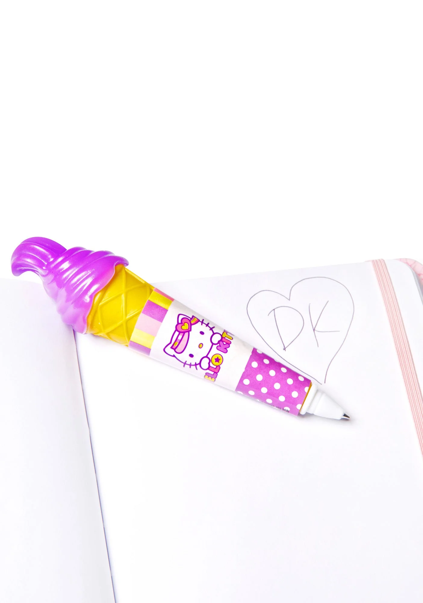 Light-Up Ice Cream Pen - Purple - Image 3