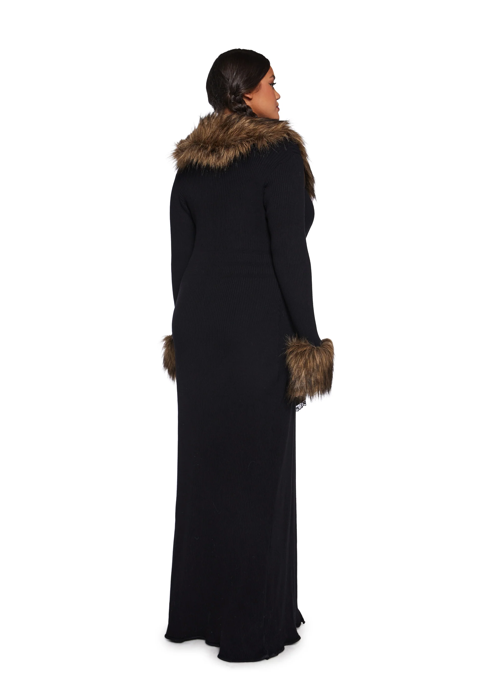 Like A Boss Faux Fur Duster - Image 10