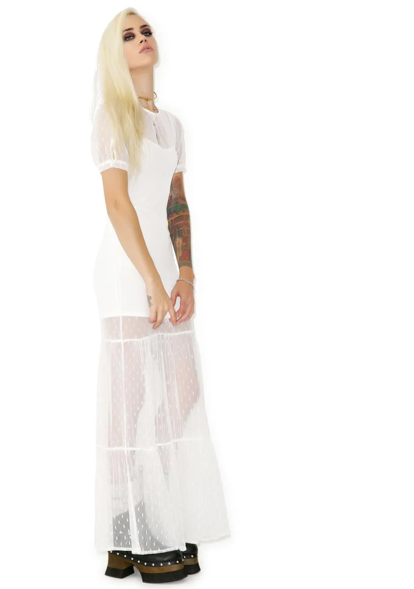 Lil Darlin Maxi Dress - White - Image 4