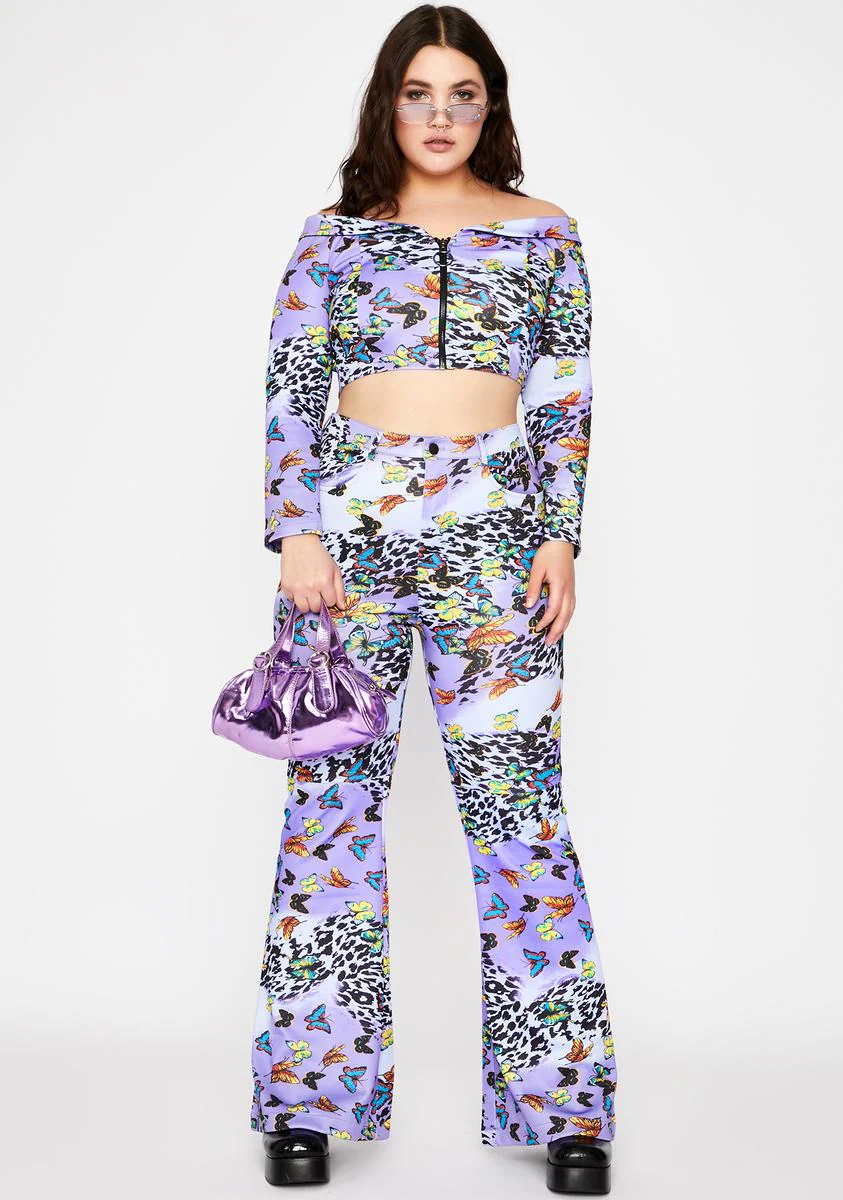 Lilac Her Wild Fusion Crop Top - Image 3