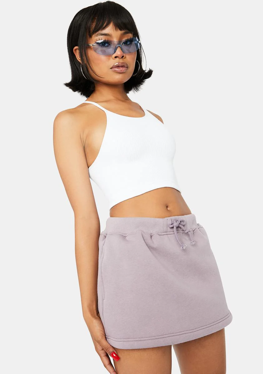 Lilac True Confessions Sweat Skirt - Image 2