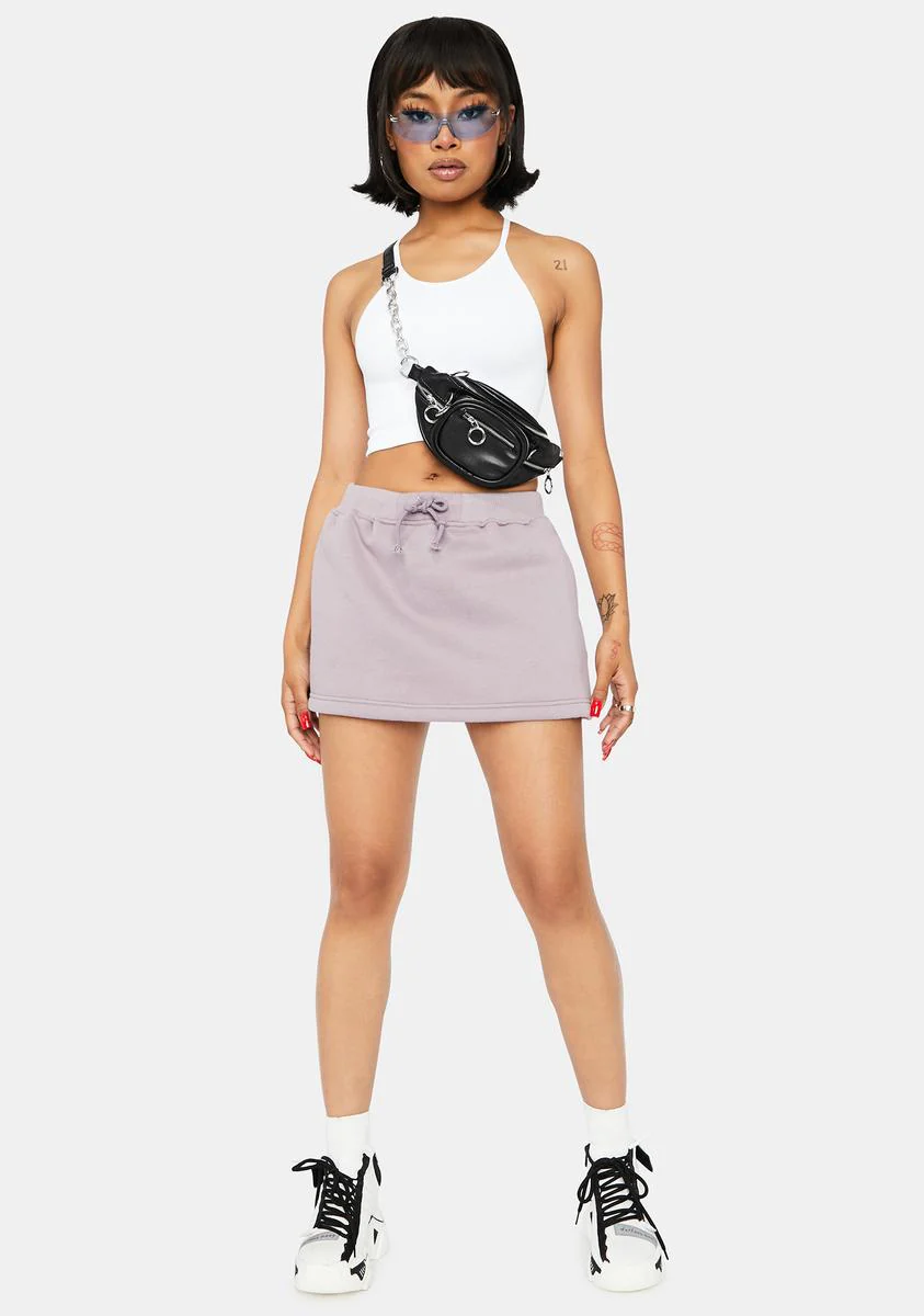 Lilac True Confessions Sweat Skirt - Image 3
