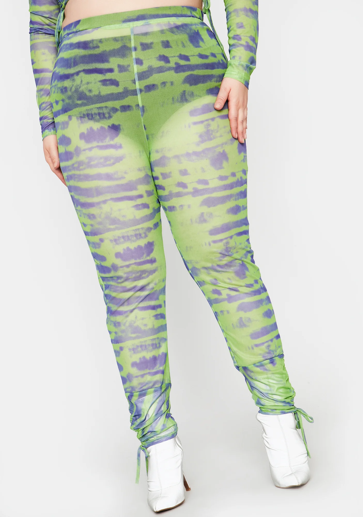 Lime Total Tough Competition Mesh Pants - Image 2