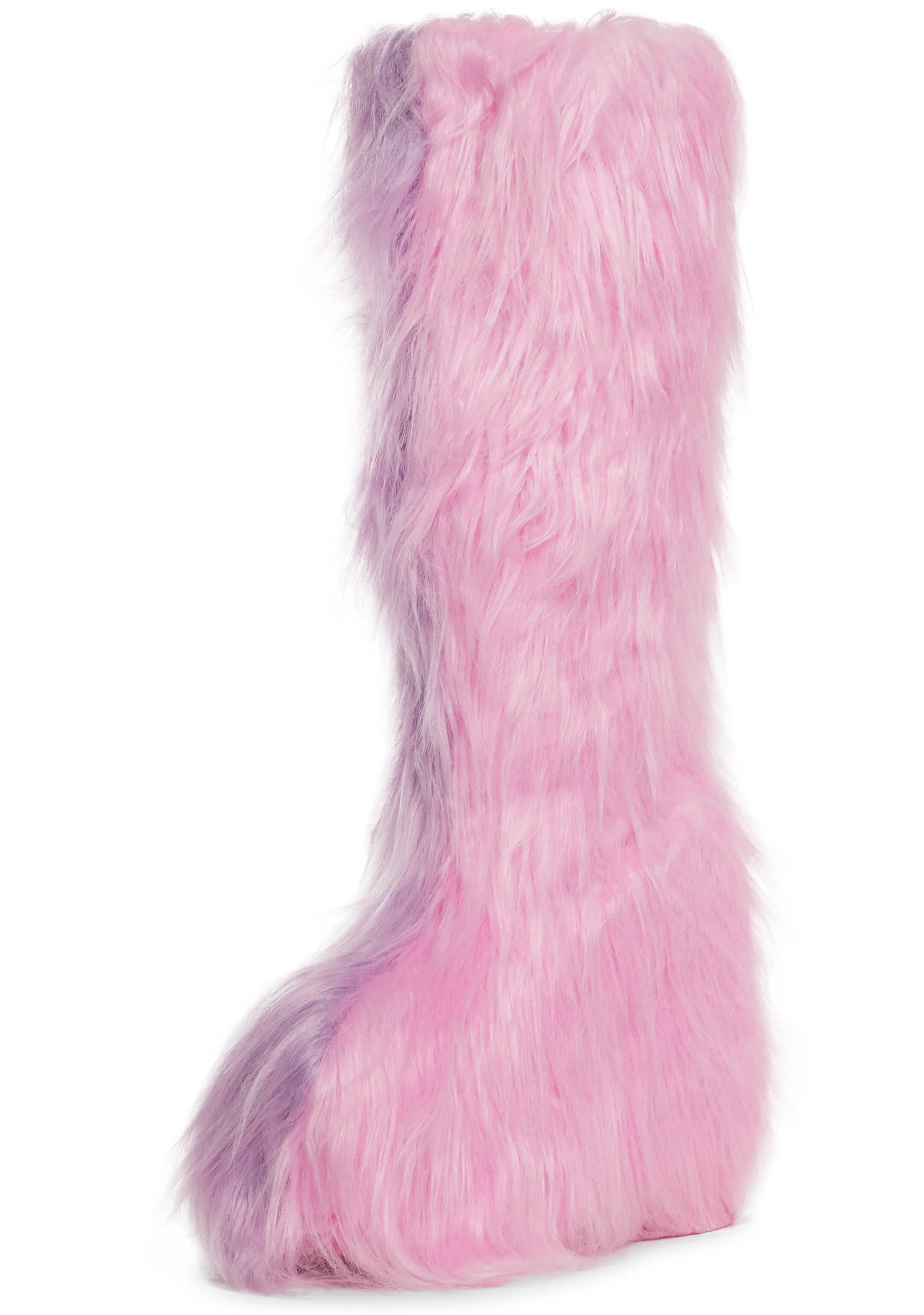 Liquid Rhythm Faux Fur Boots - Pink - Image 2