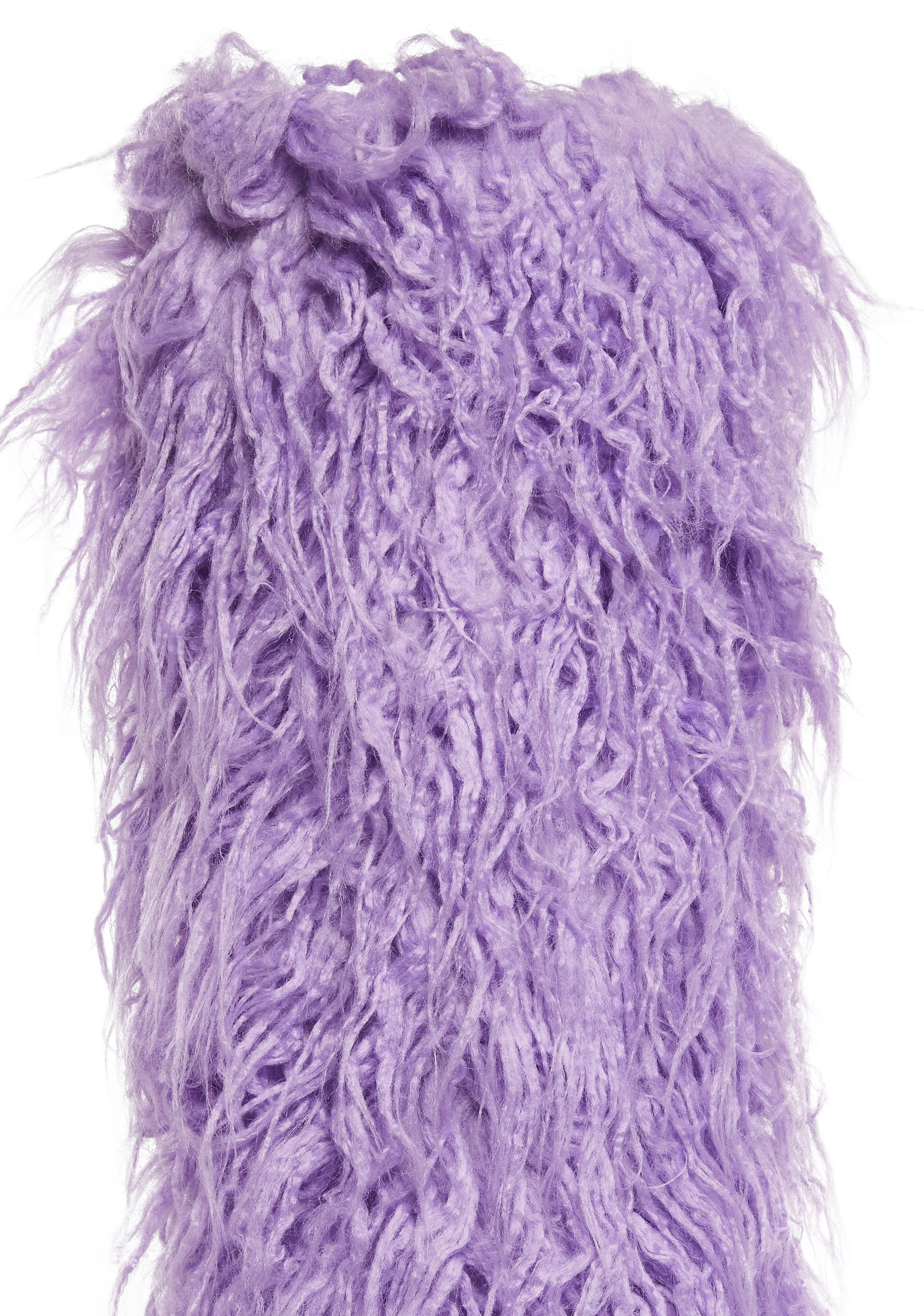 Liquid Rhythm Faux Fur Boots - Purple - Image 2