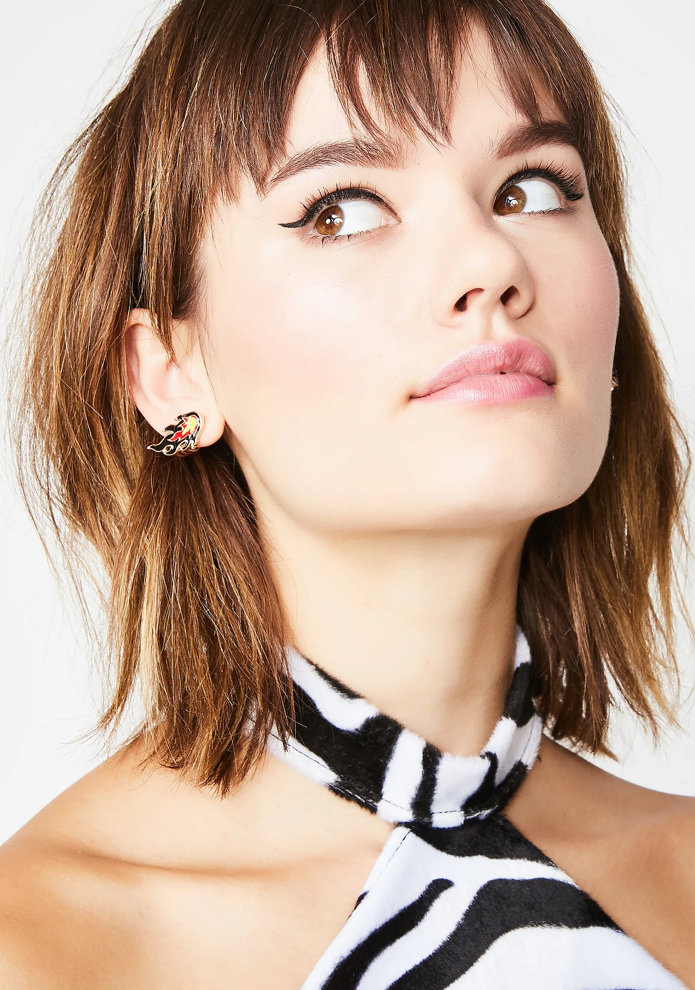Lit Life Flame Earrings - Image 3