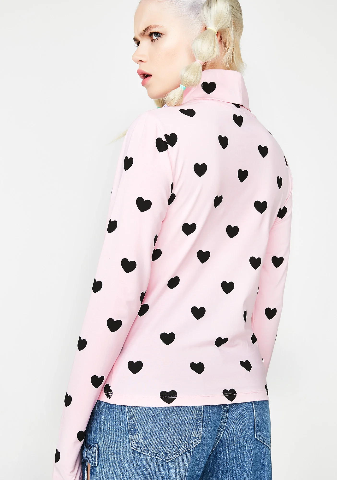 Little Hearts High Neck Top - Image 4