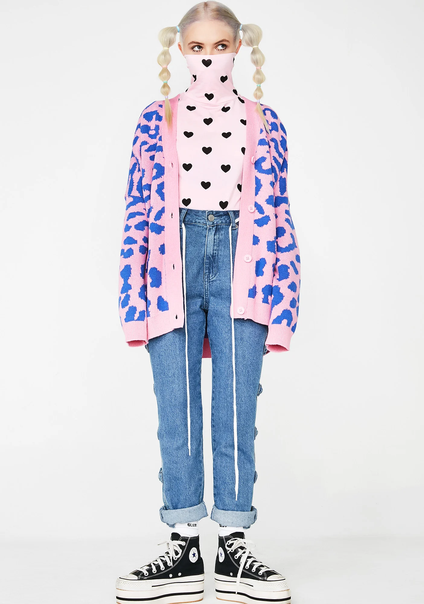 Little Hearts High Neck Top - Image 5
