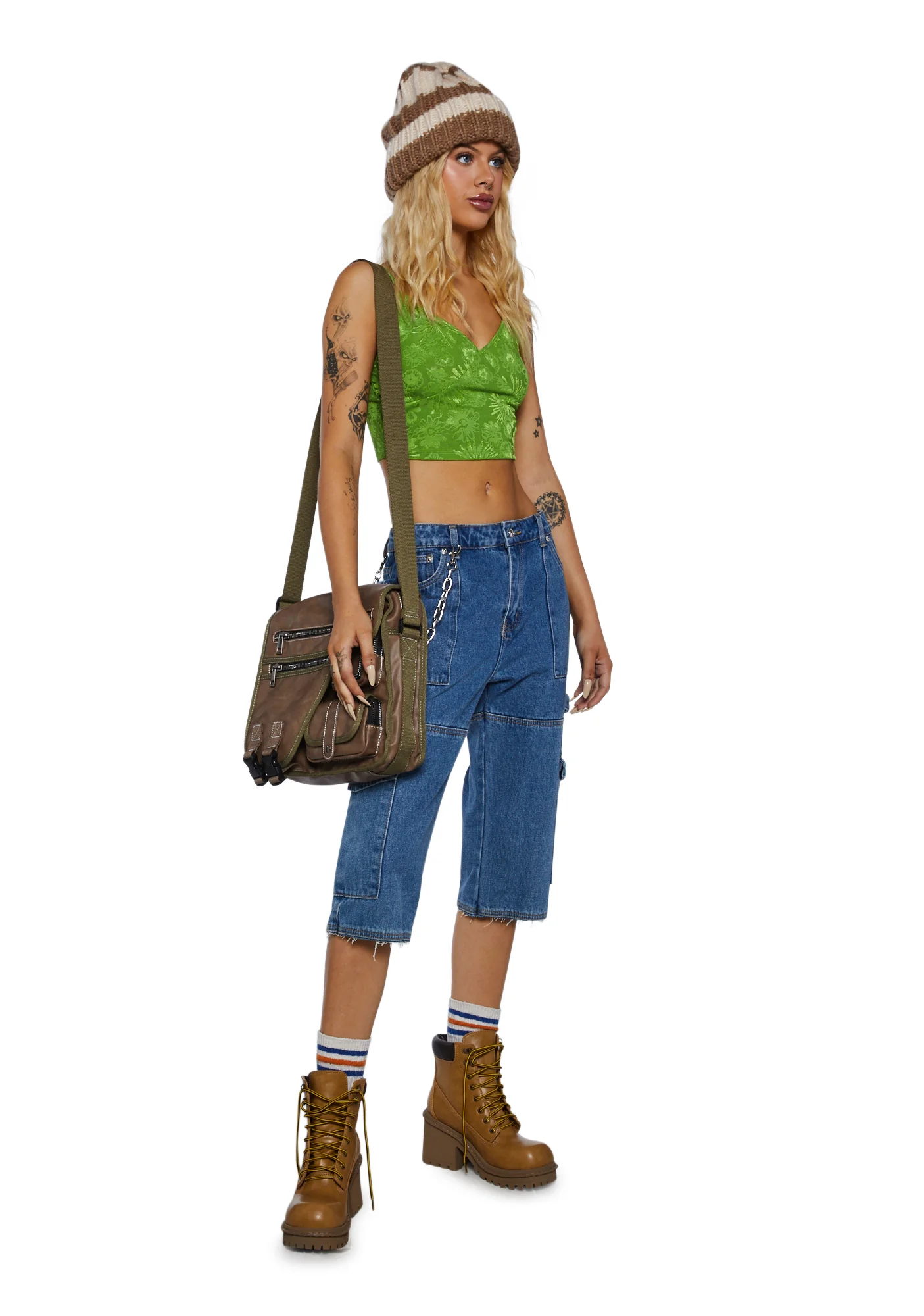 Little Tease Tank Top- Green - Image 2