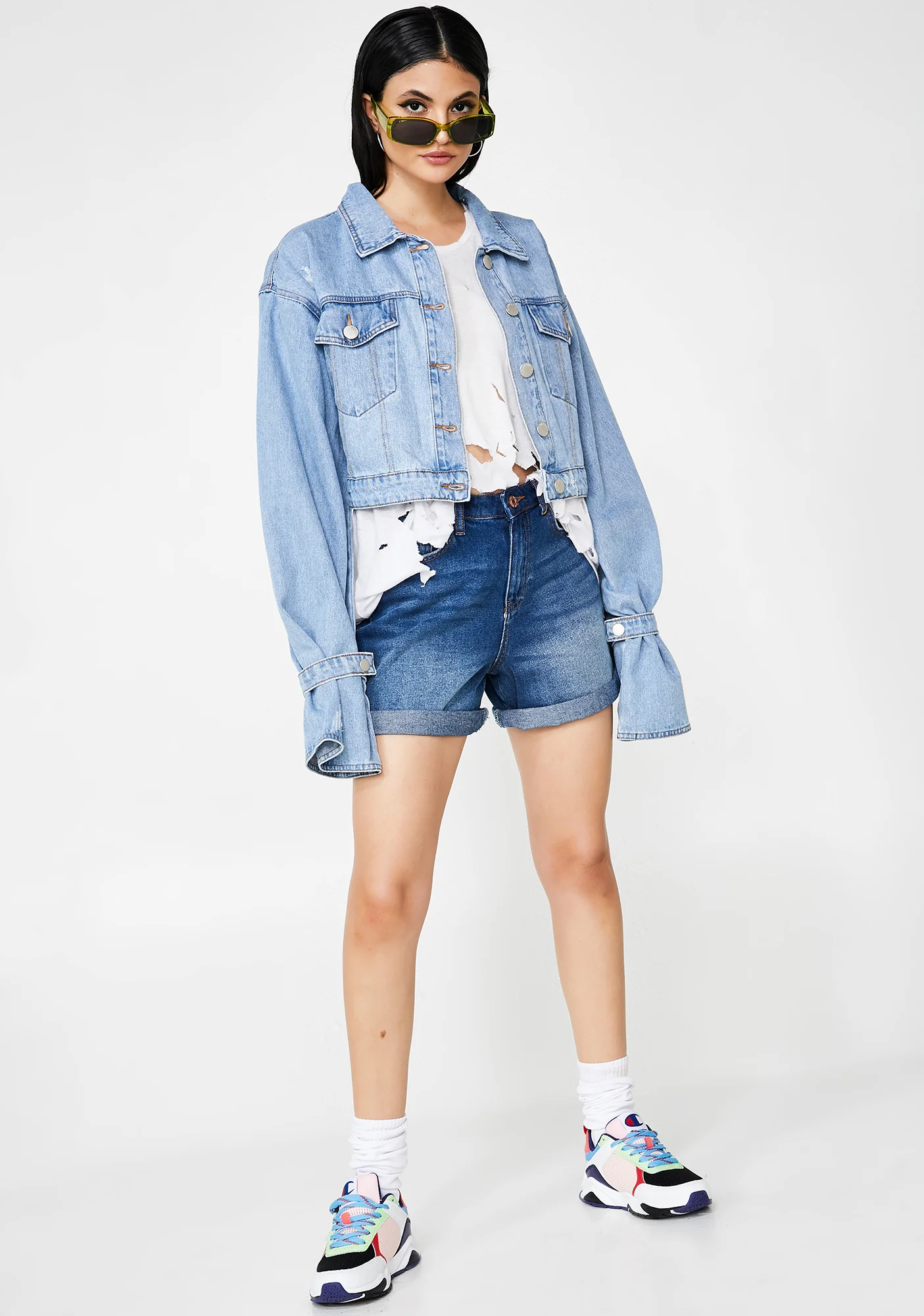 Liv Denim Shorts - Image 3
